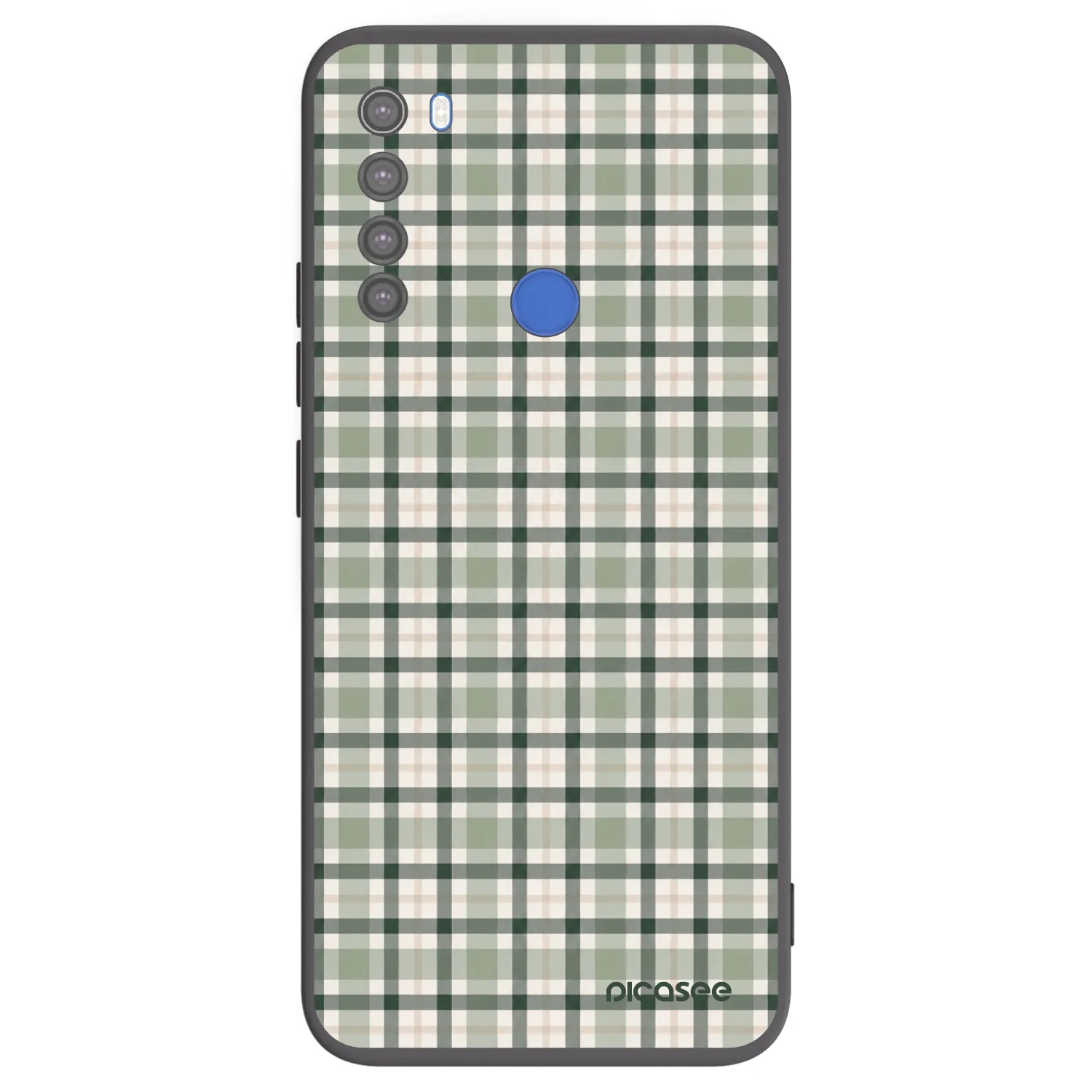 Picasee husă neagră din silicon pentru Xiaomi Redmi Note 8T - Sage Tartan