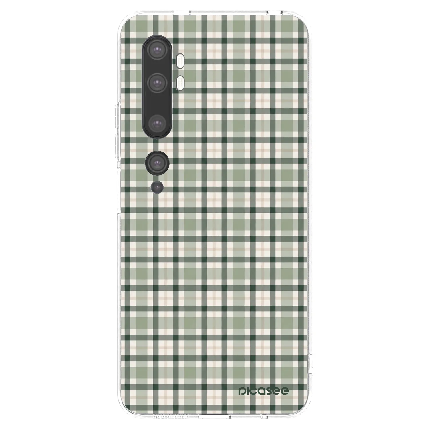 Picasee husă transparentă din silicon pentru Xiaomi Mi Note 10 (Pro) - Sage Tartan