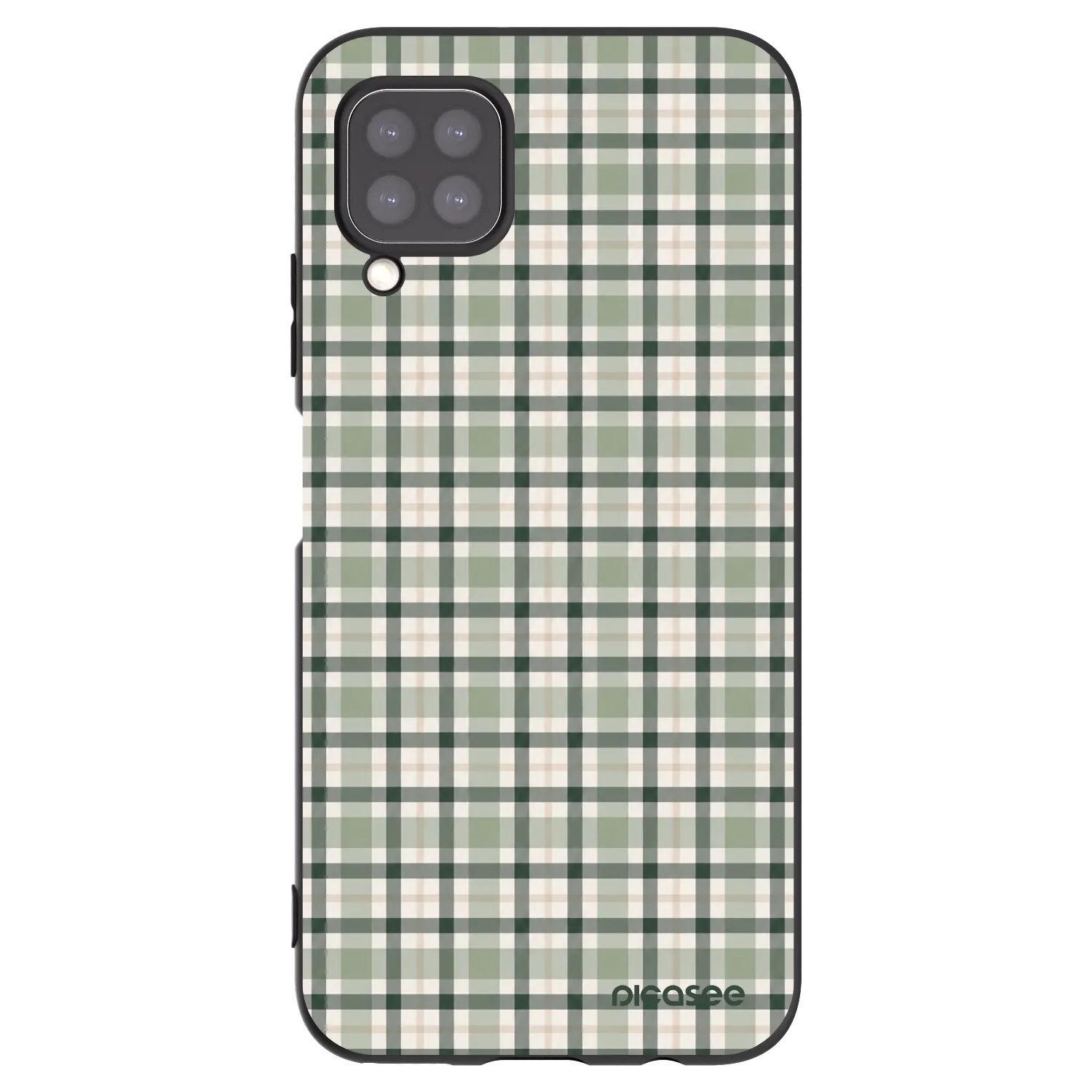 Picasee husă neagră din silicon pentru Huawei P40 Lite - Sage Tartan