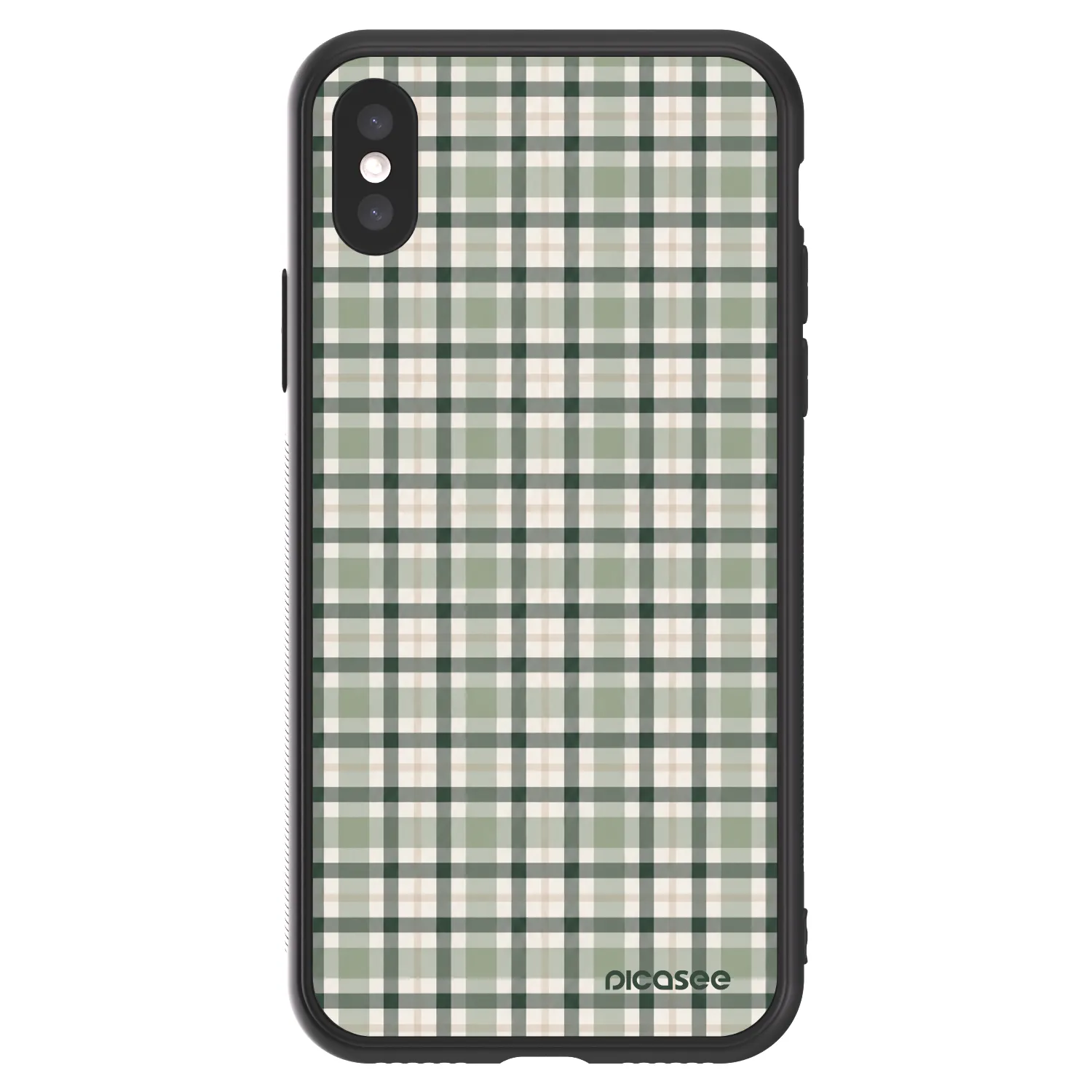 Picasee ULTIMATE CASE pentru Apple iPhone X/XS - Sage Tartan