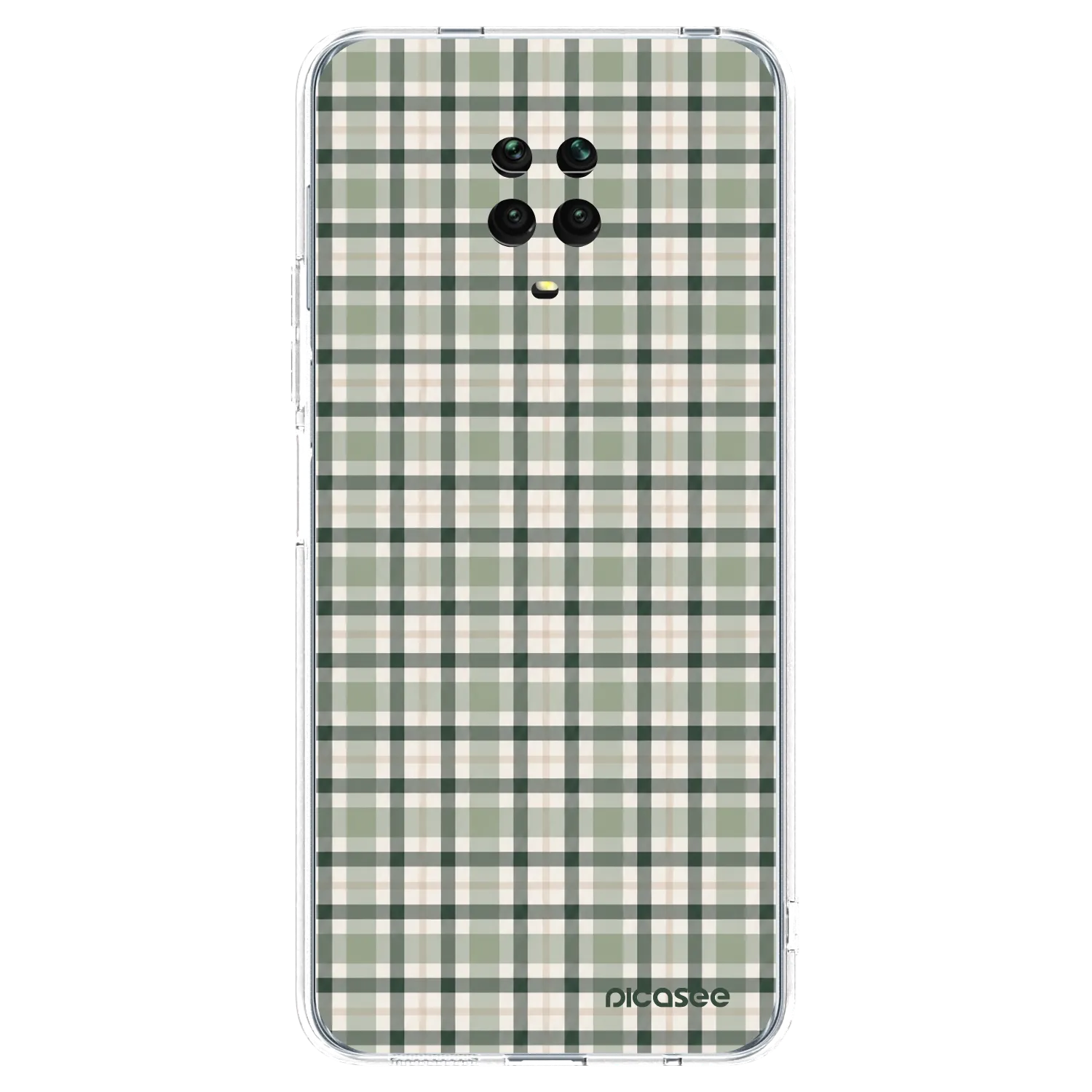 Picasee husă transparentă din silicon pentru Xiaomi Redmi Note 9S - Sage Tartan