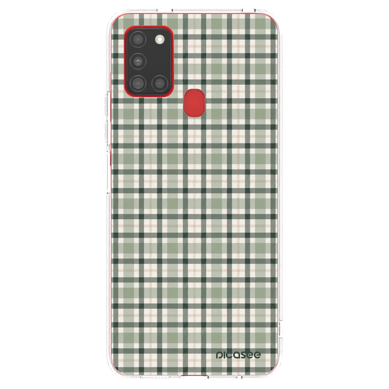 Picasee husă transparentă din silicon pentru Samsung Galaxy A21s - Sage Tartan