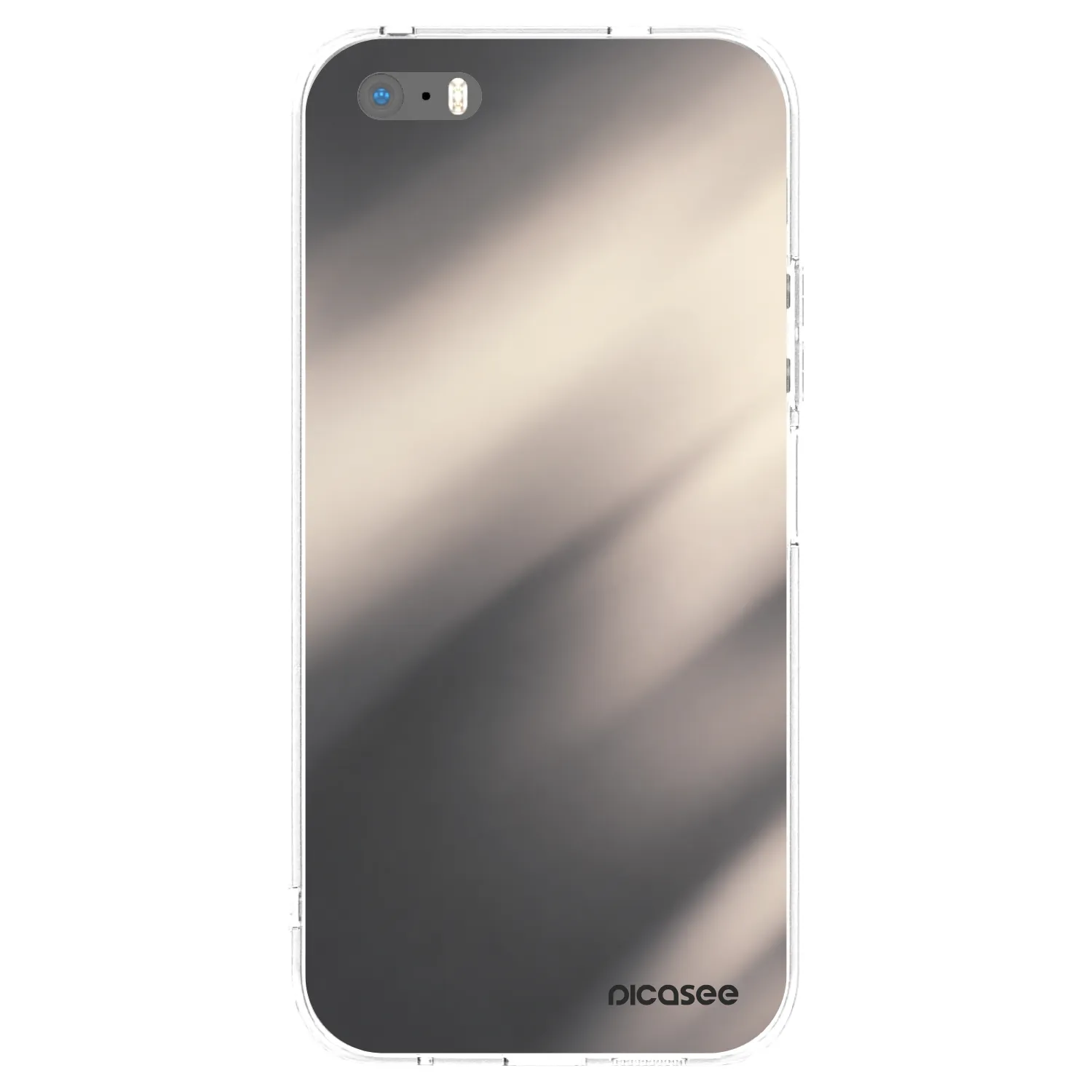 Picasee husă transparentă din silicon pentru Apple iPhone 5/5S/SE - Smoky Beige