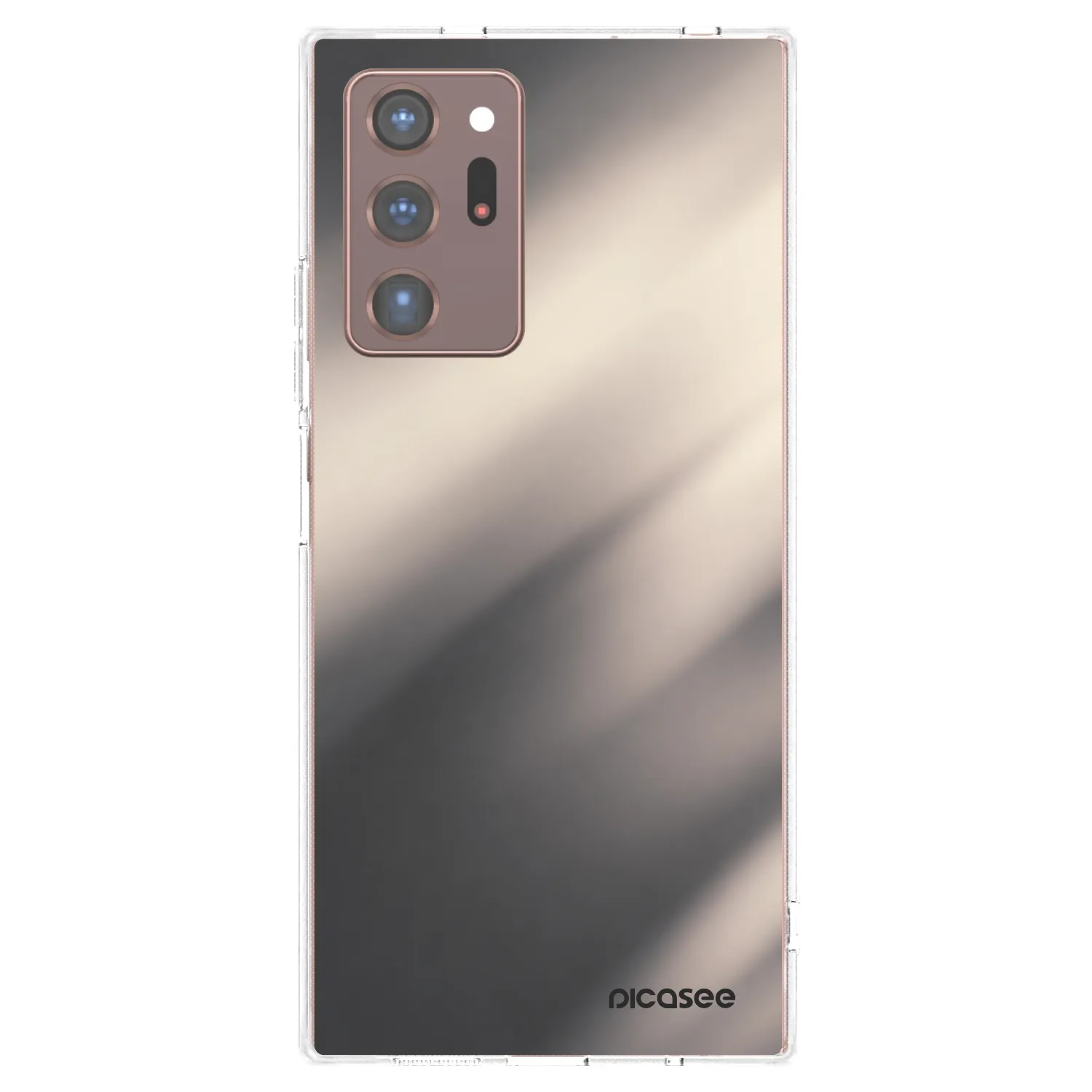 Picasee husă transparentă din silicon pentru Samsung Galaxy Note 20 Ultra - Smoky Beige