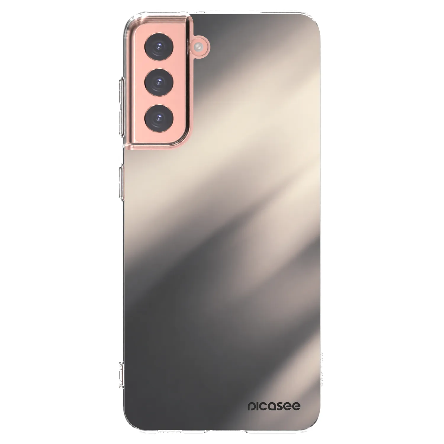 Picasee husă transparentă din silicon pentru Samsung Galaxy S21 5G G991B - Smoky Beige