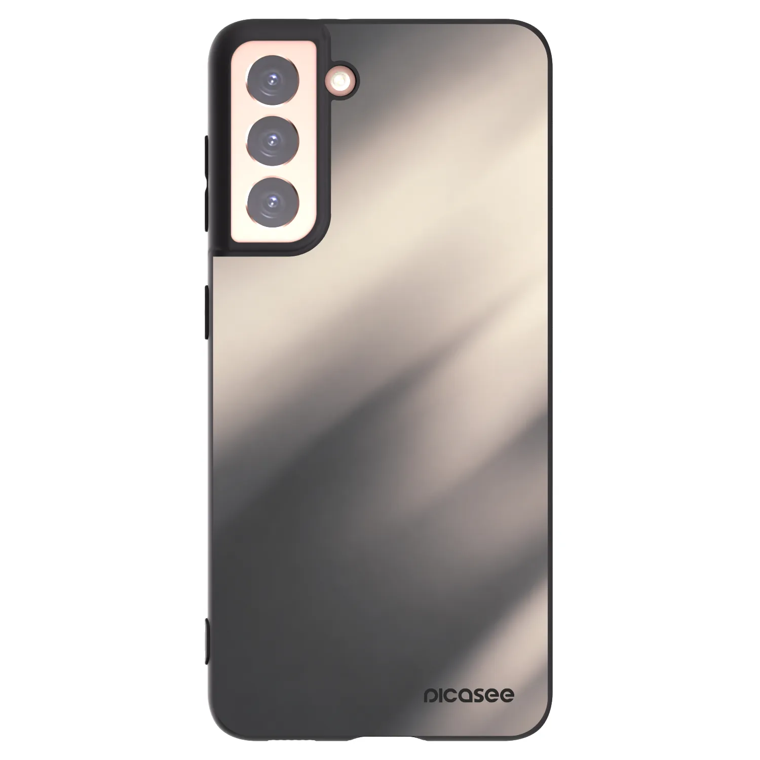 Picasee husă neagră din silicon pentru Samsung Galaxy S21 5G G991B - Smoky Beige