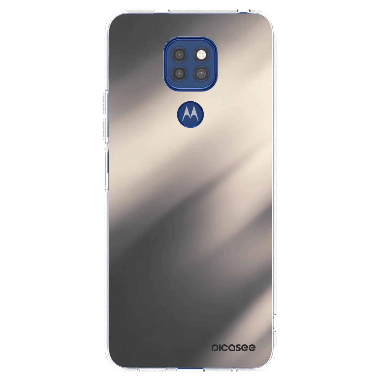 Picasee husă transparentă din silicon pentru Motorola Moto G9 Play - Smoky Beige