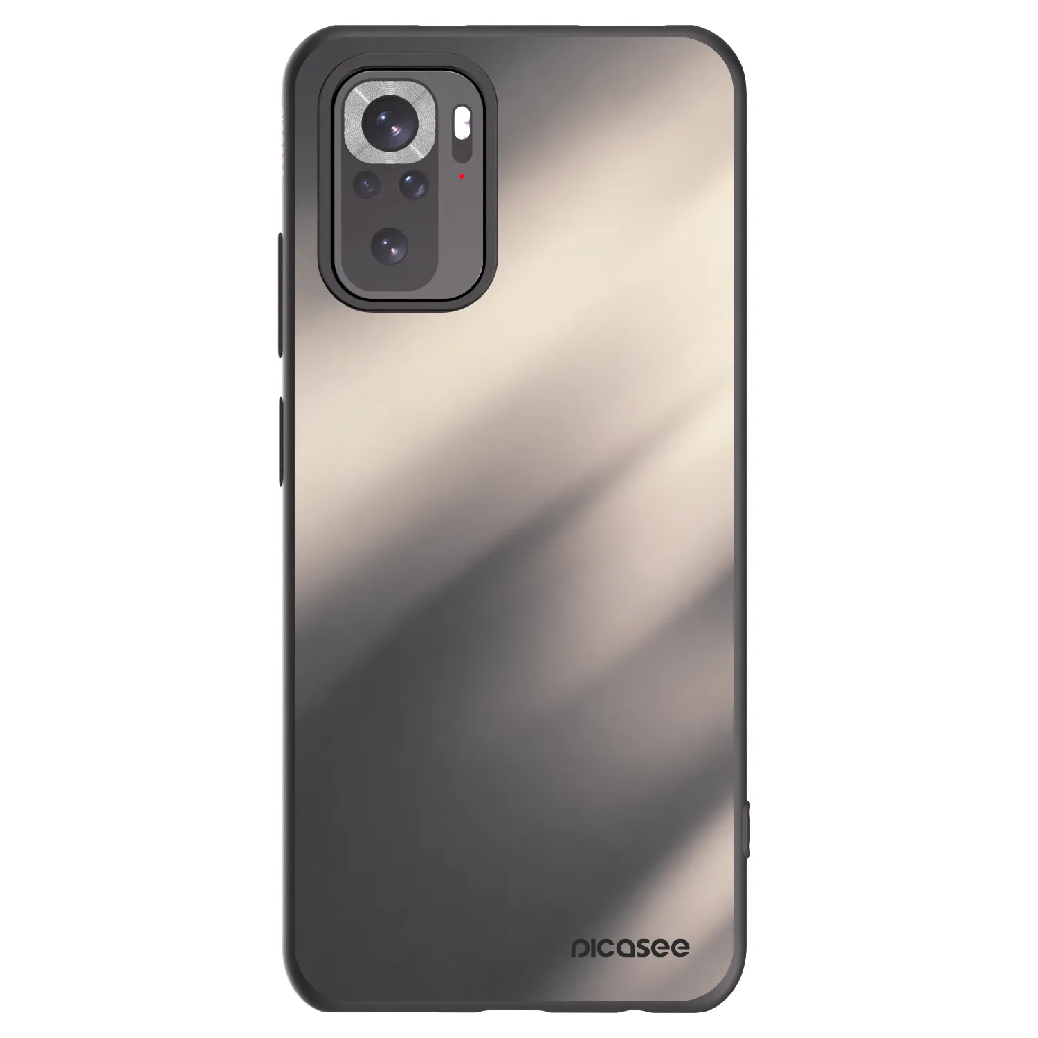 Picasee husă neagră din silicon pentru Xiaomi Redmi Note 10 - Smoky Beige