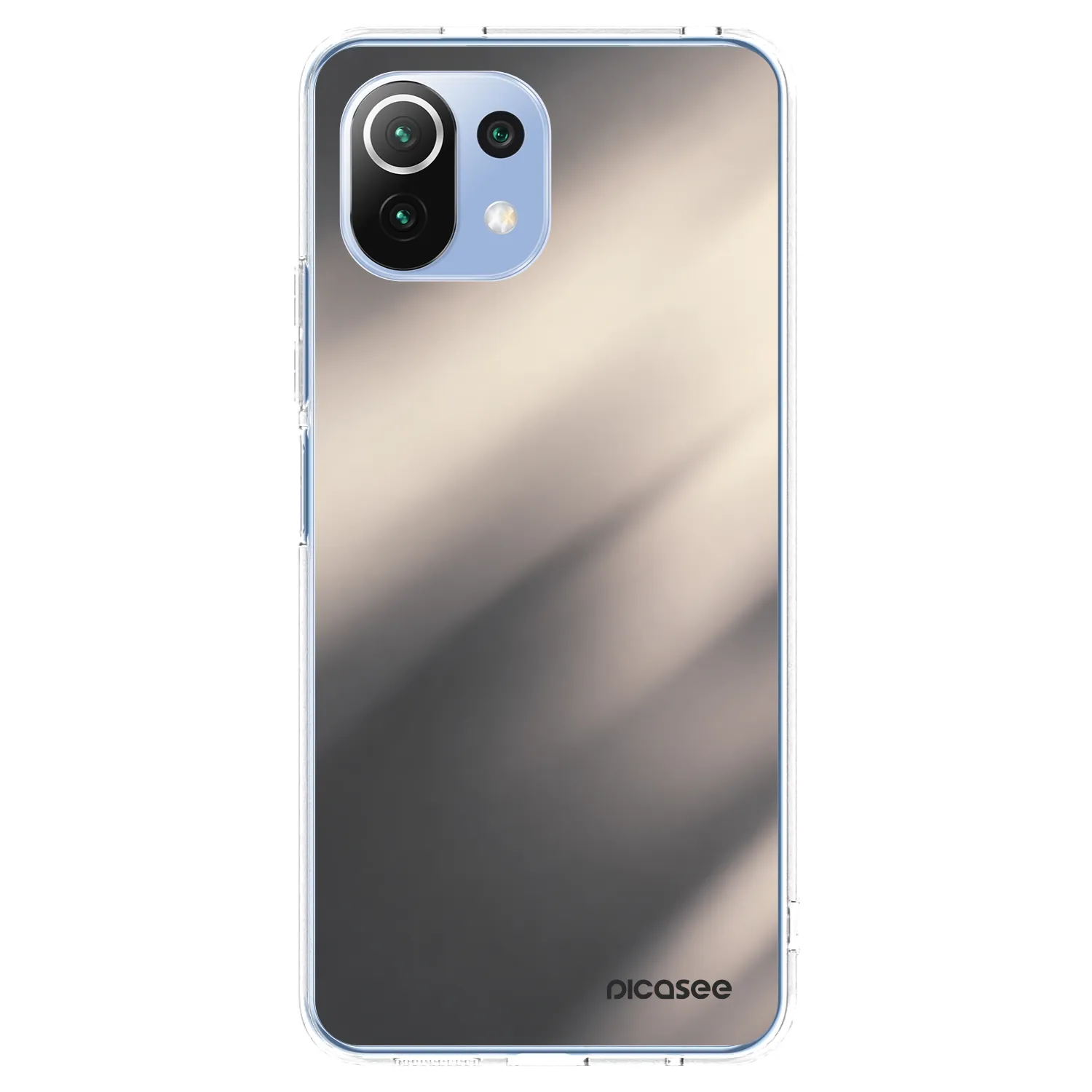Picasee husă transparentă din silicon pentru Xiaomi Mi 11 Lite - Smoky Beige