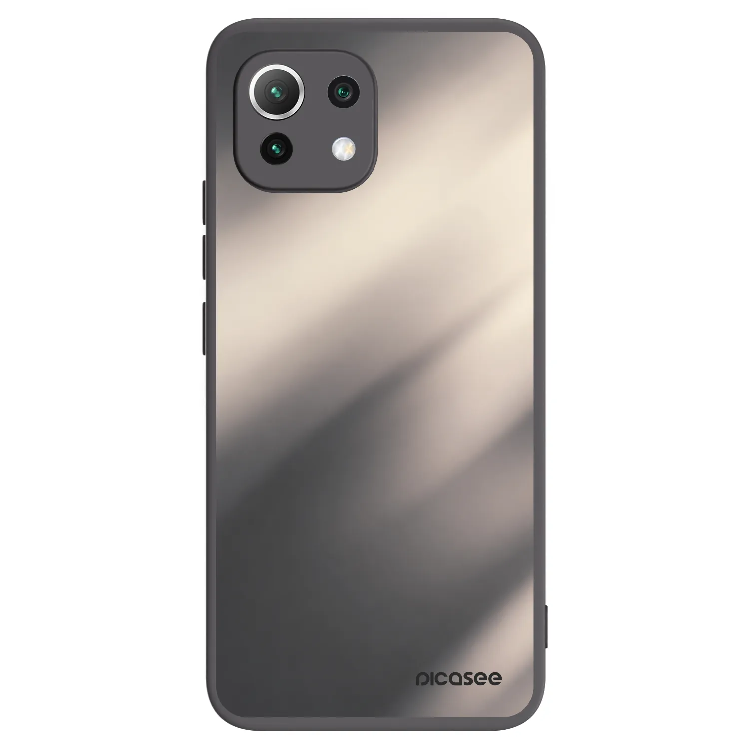 Picasee husă neagră din silicon pentru Xiaomi Mi 11 Lite - Smoky Beige