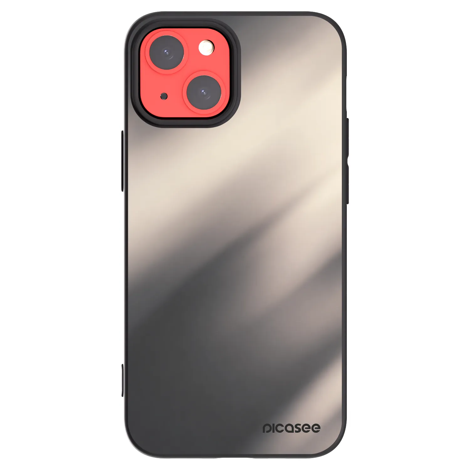 Picasee husă neagră din silicon pentru Apple iPhone 13 mini - Smoky Beige
