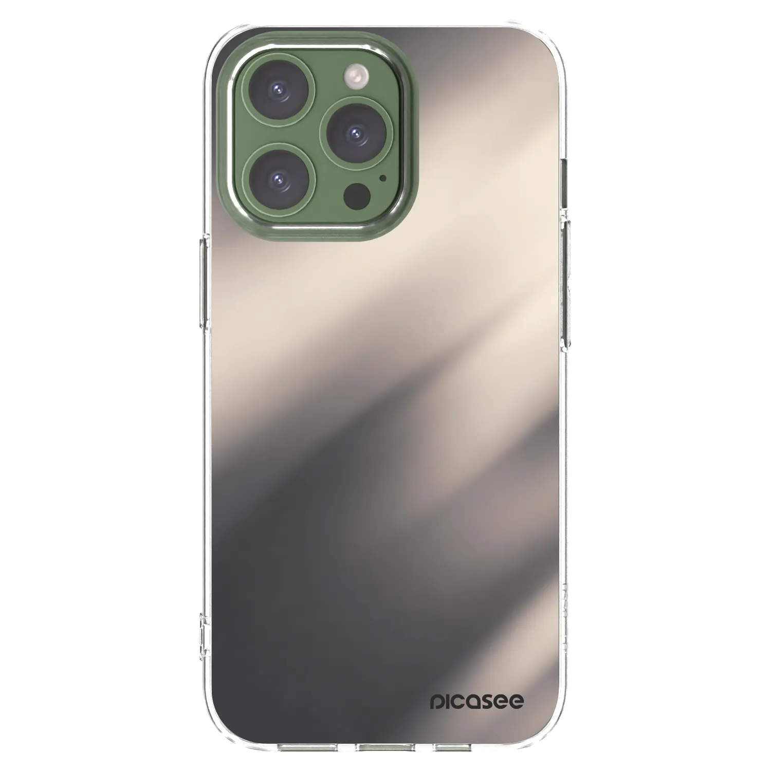 Picasee husă transparentă din silicon pentru Apple iPhone 13 Pro - Smoky Beige