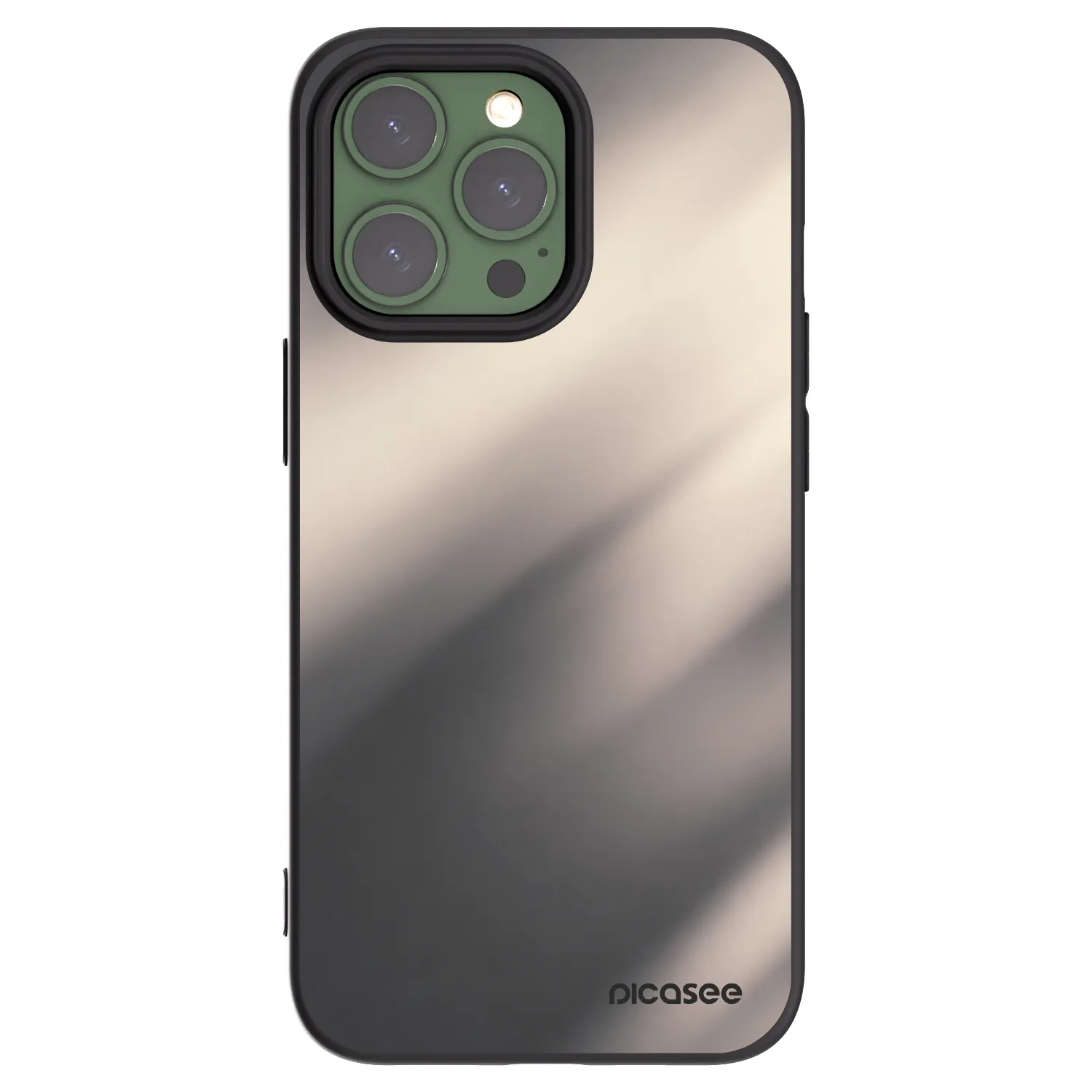 Picasee husă neagră din silicon pentru Apple iPhone 13 Pro - Smoky Beige