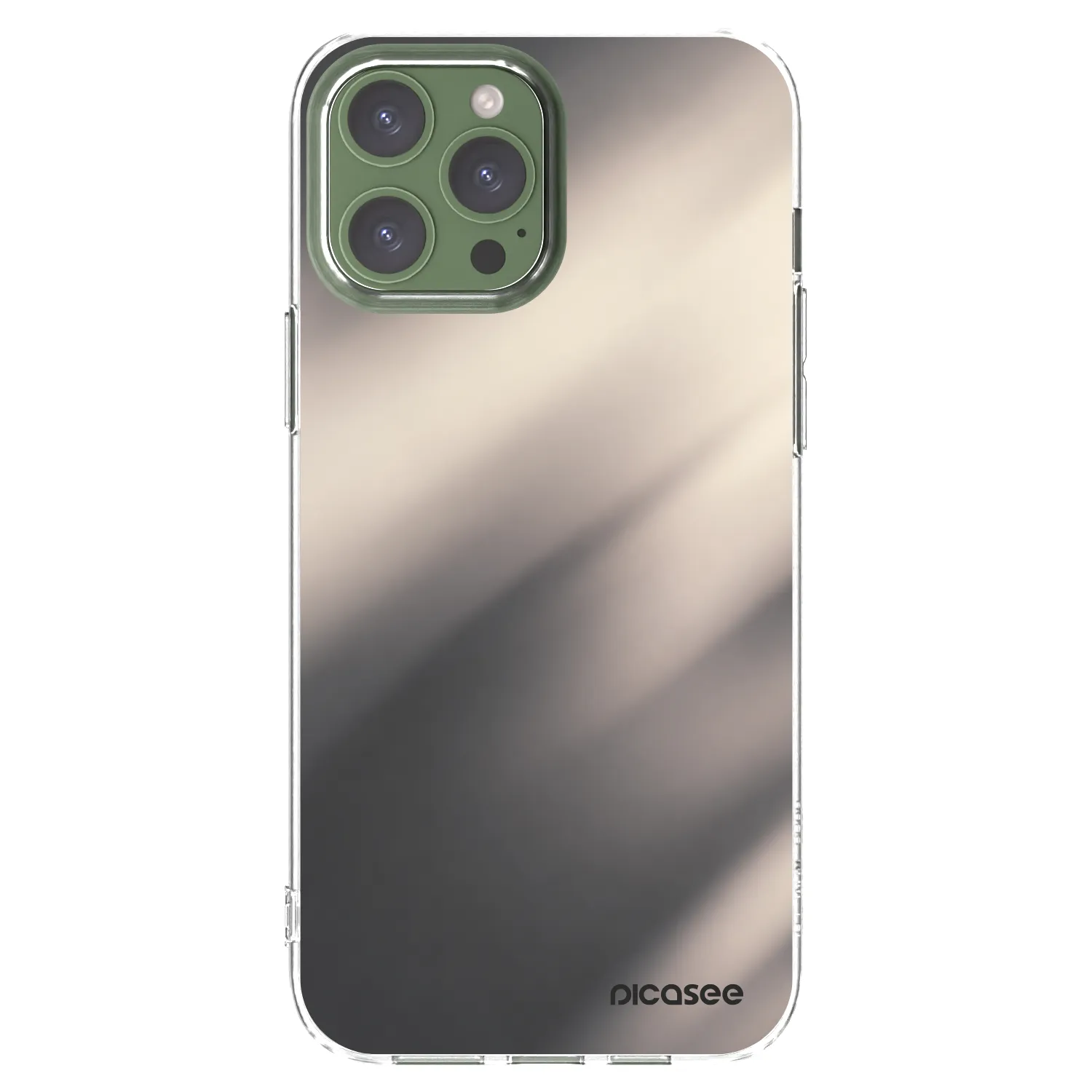 Picasee husă transparentă din silicon pentru Apple iPhone 13 Pro Max - Smoky Beige