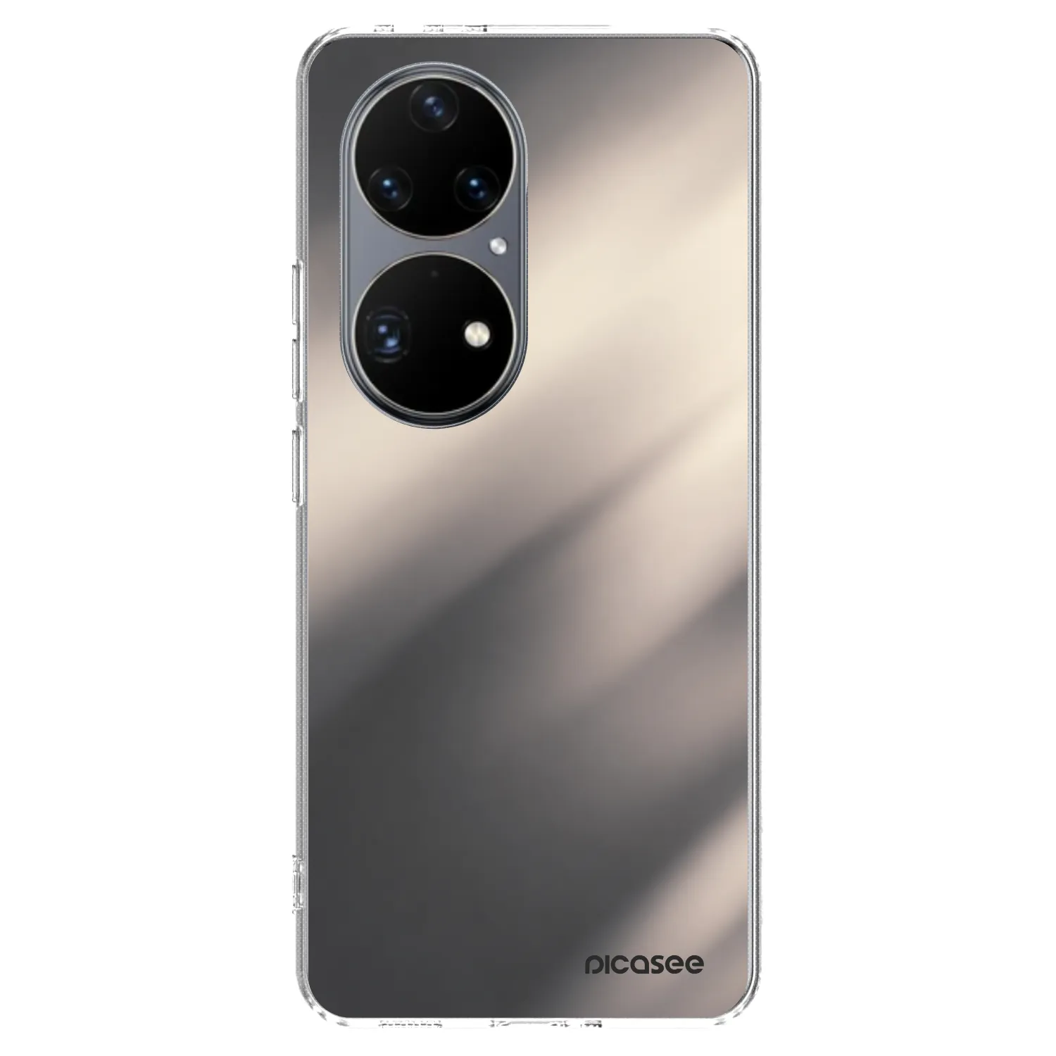 Picasee husă transparentă din silicon pentru Huawei P50 - Smoky Beige