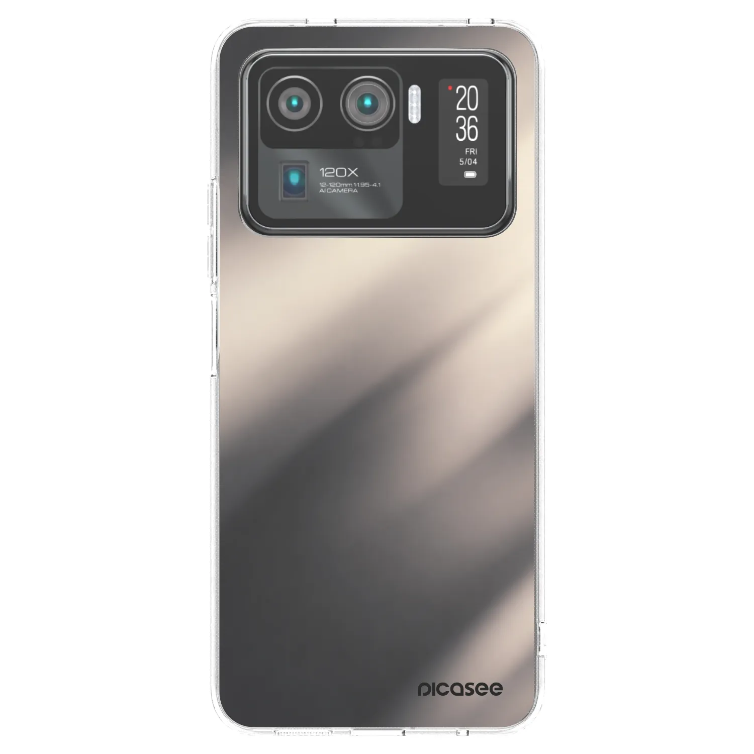 Picasee husă transparentă din silicon pentru Xiaomi Mi 11 Ultra - Smoky Beige