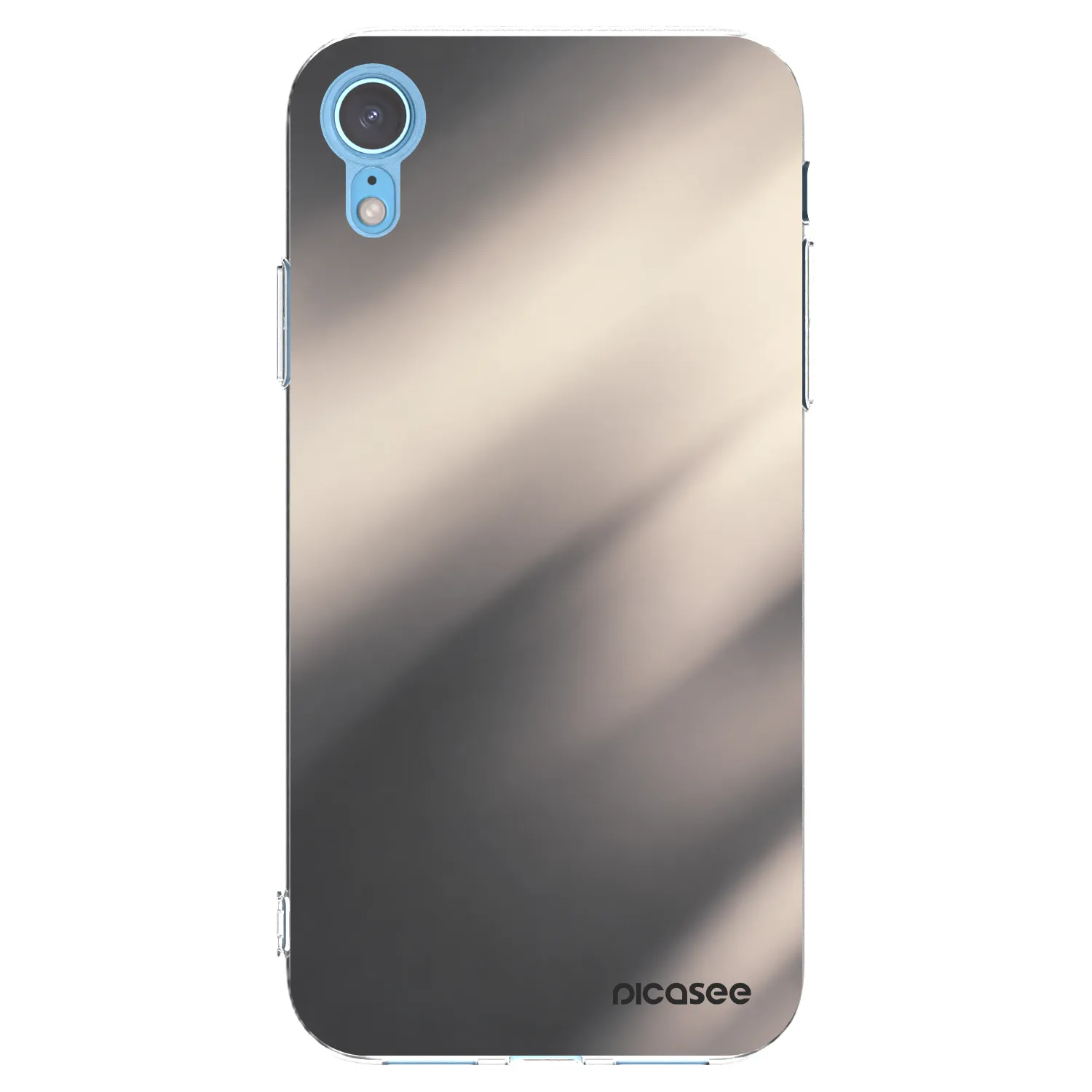 Picasee husă transparentă din silicon pentru Apple iPhone XR - Smoky Beige