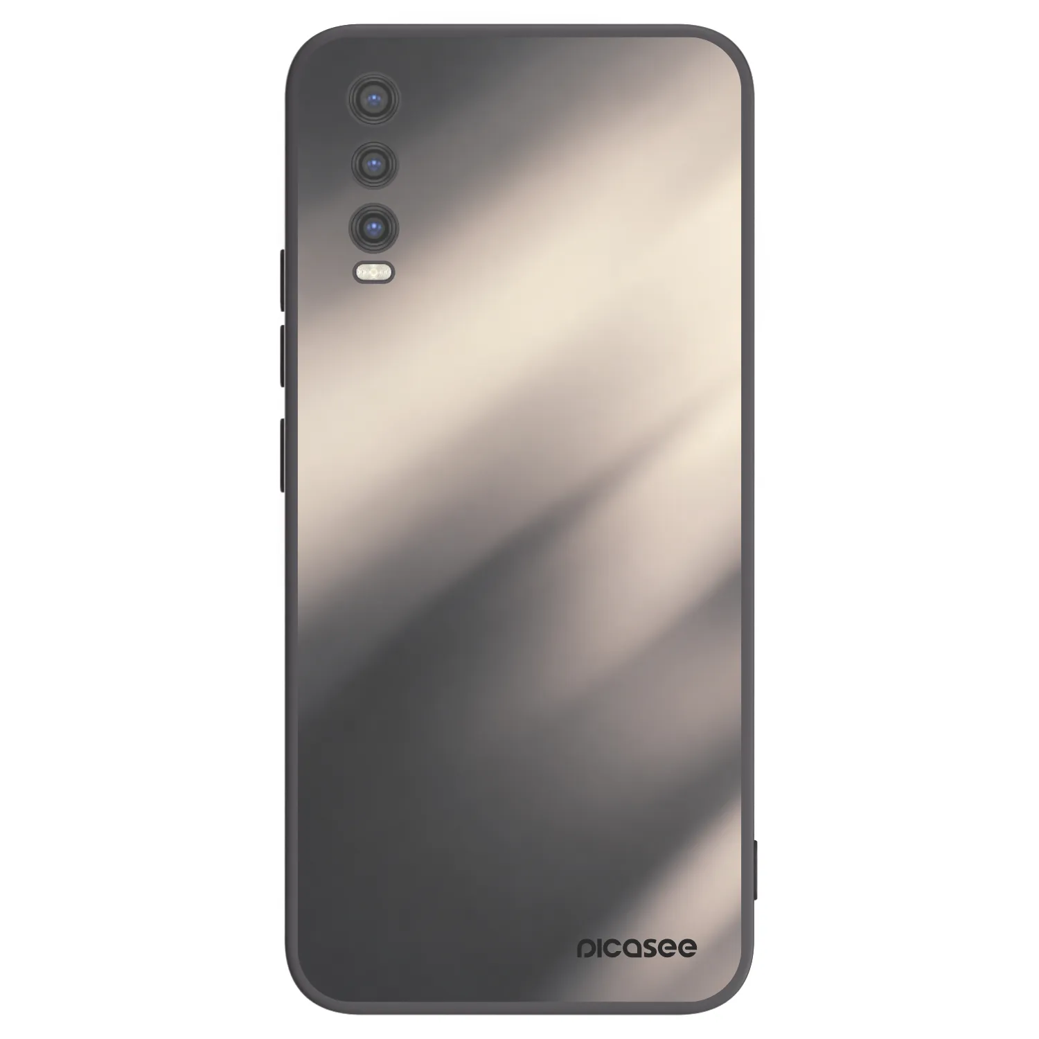 Picasee husă neagră din silicon pentru Vivo Y20s - Smoky Beige