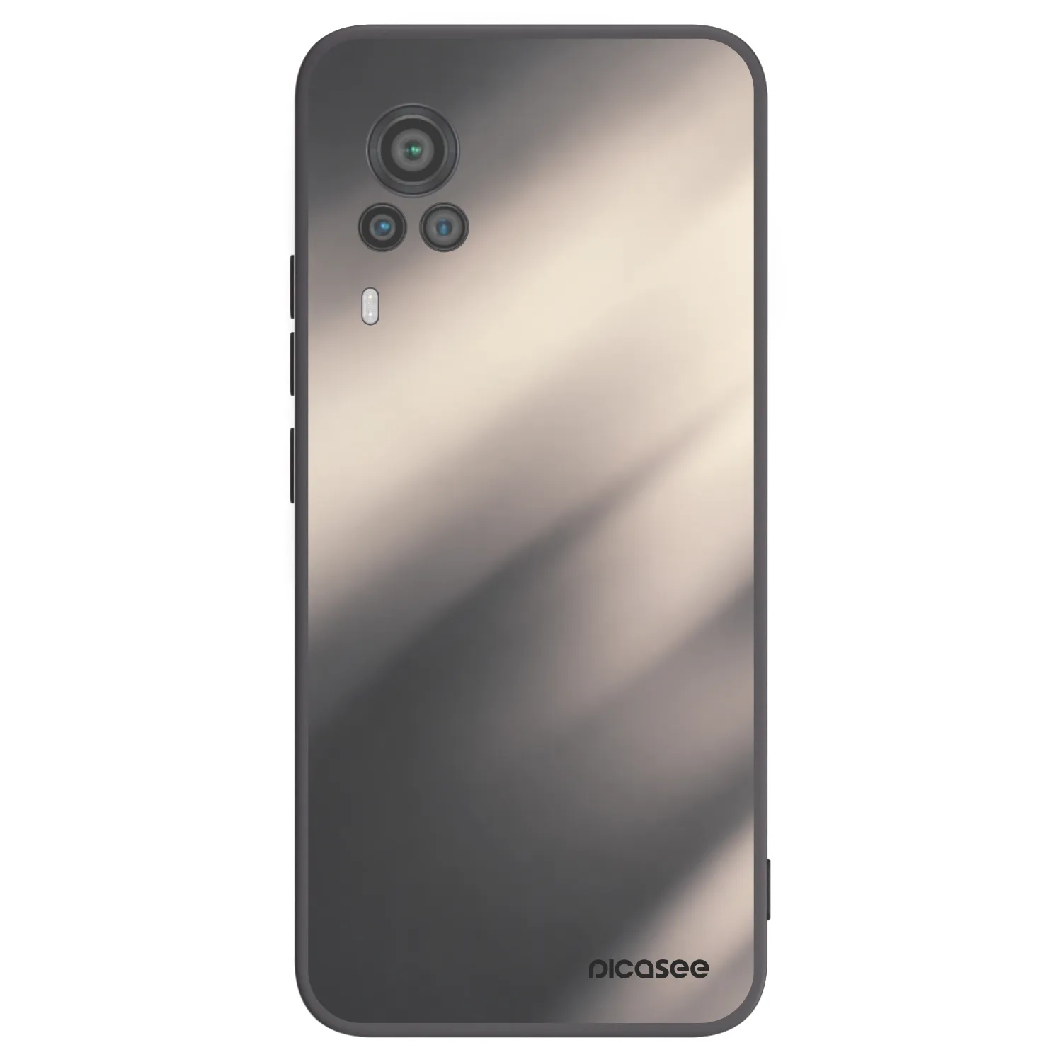 Picasee husă neagră din silicon pentru Vivo X60 Pro 5G - Smoky Beige