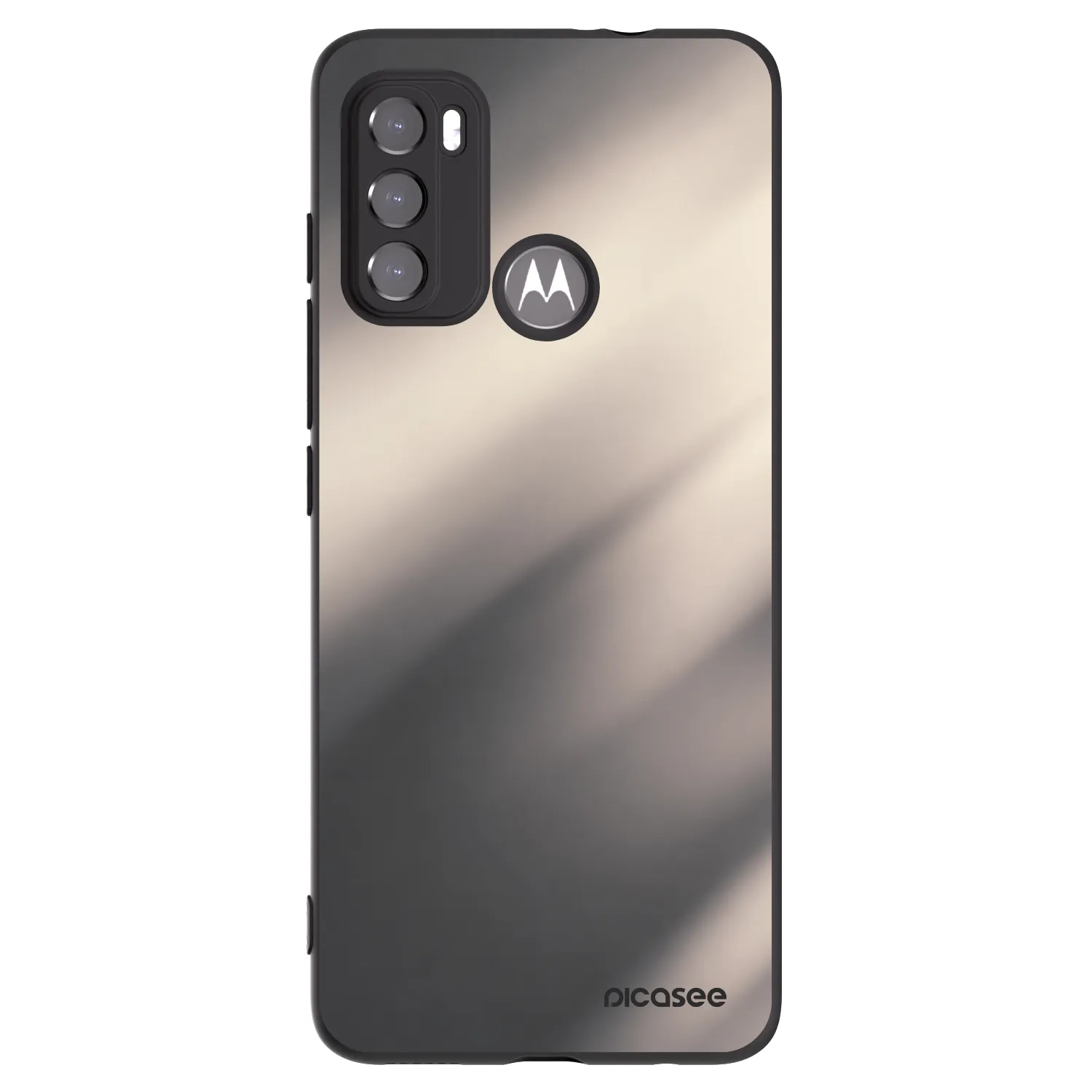 Picasee husă neagră din silicon pentru Motorola Moto G60 - Smoky Beige