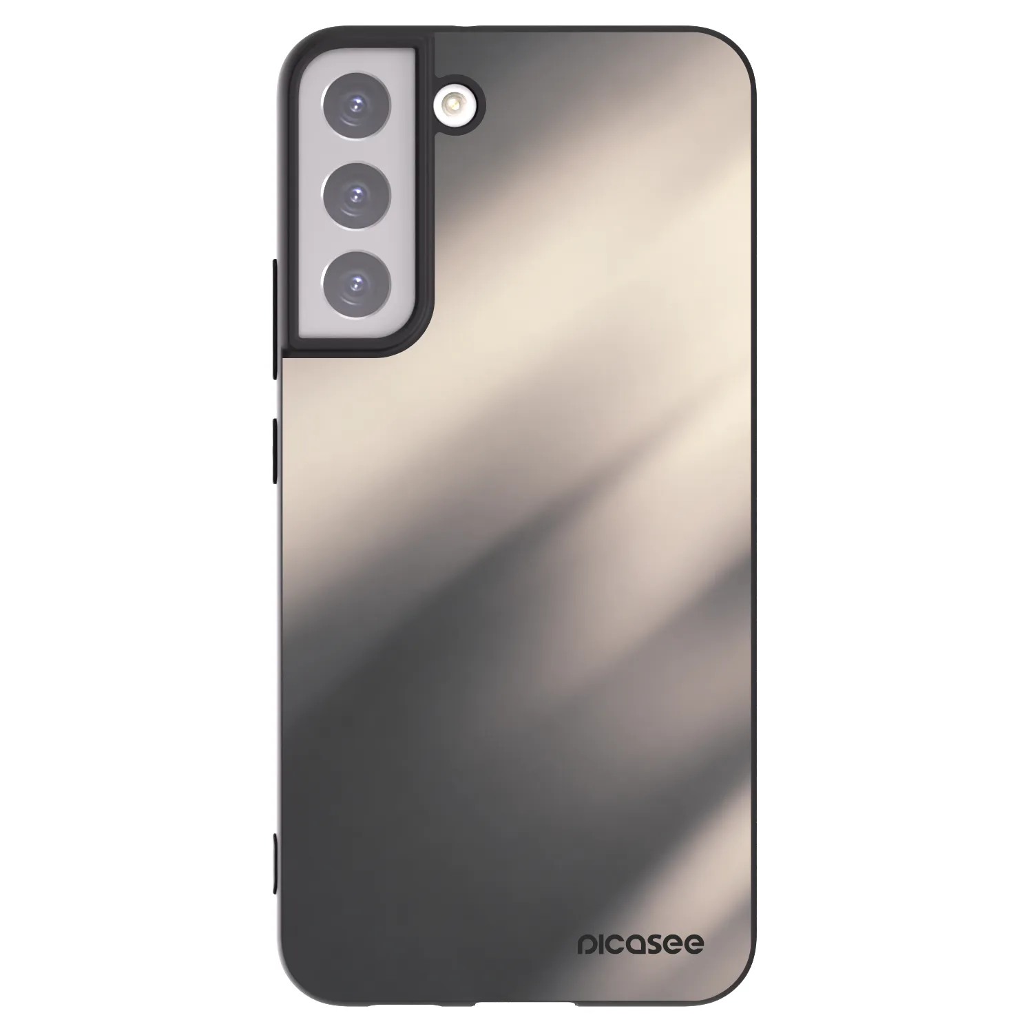 Picasee husă neagră din silicon pentru Samsung Galaxy S22+ 5G - Smoky Beige