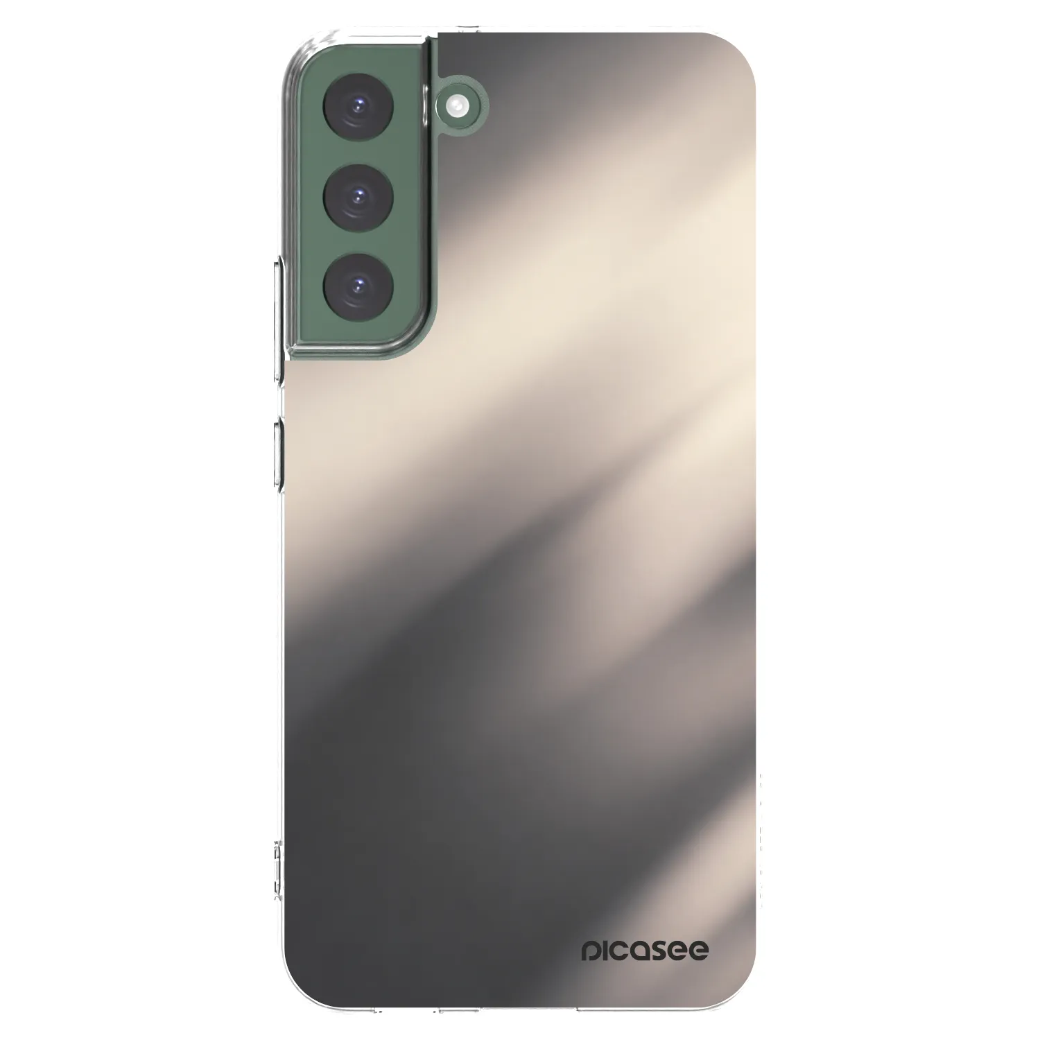 Picasee husă transparentă din silicon pentru Samsung Galaxy S22+ 5G - Smoky Beige
