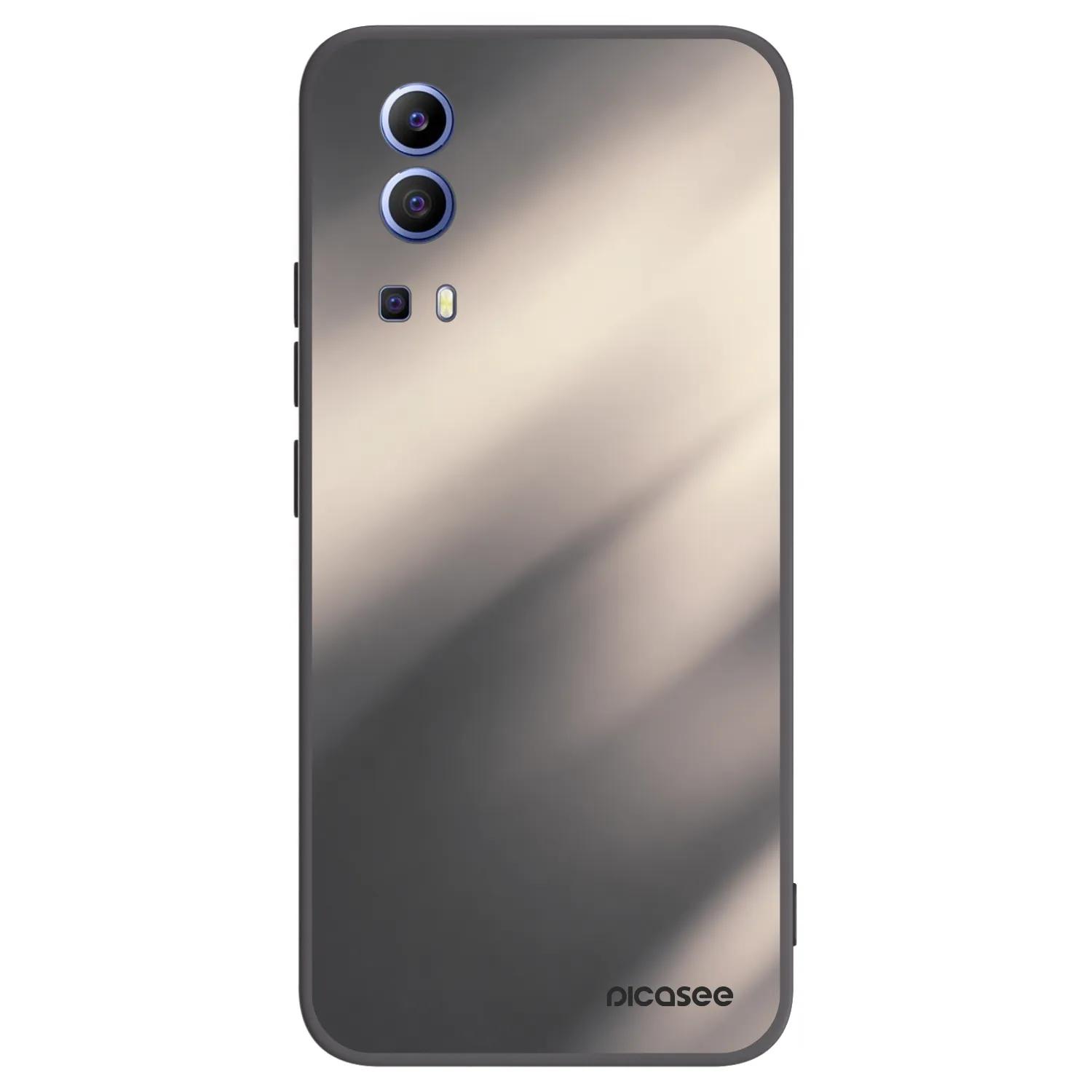 Picasee husă neagră din silicon pentru Vivo Y52 5G - Smoky Beige
