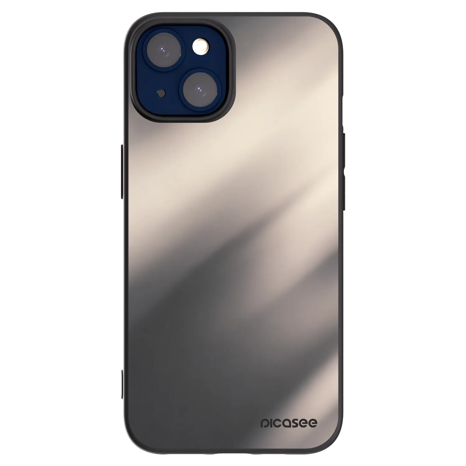 Picasee husă neagră din silicon pentru Apple iPhone 14 - Smoky Beige