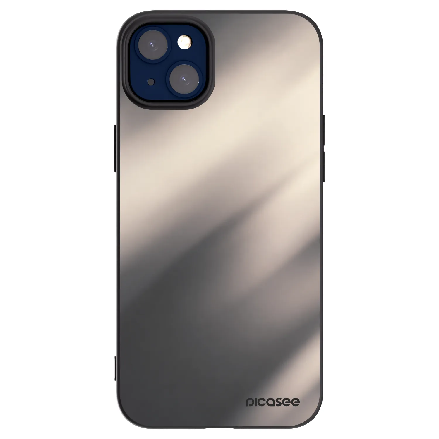 Picasee husă neagră din silicon pentru Apple iPhone 14 Plus - Smoky Beige