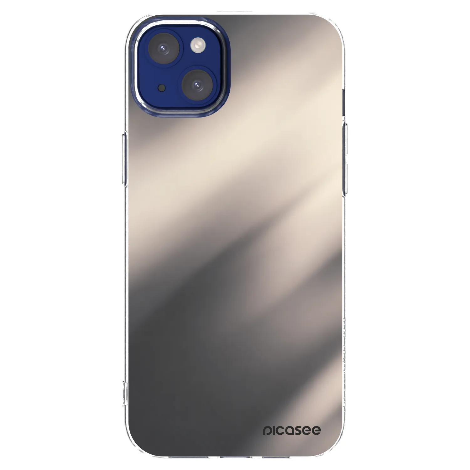 Picasee husă transparentă din silicon pentru Apple iPhone 14 Plus - Smoky Beige