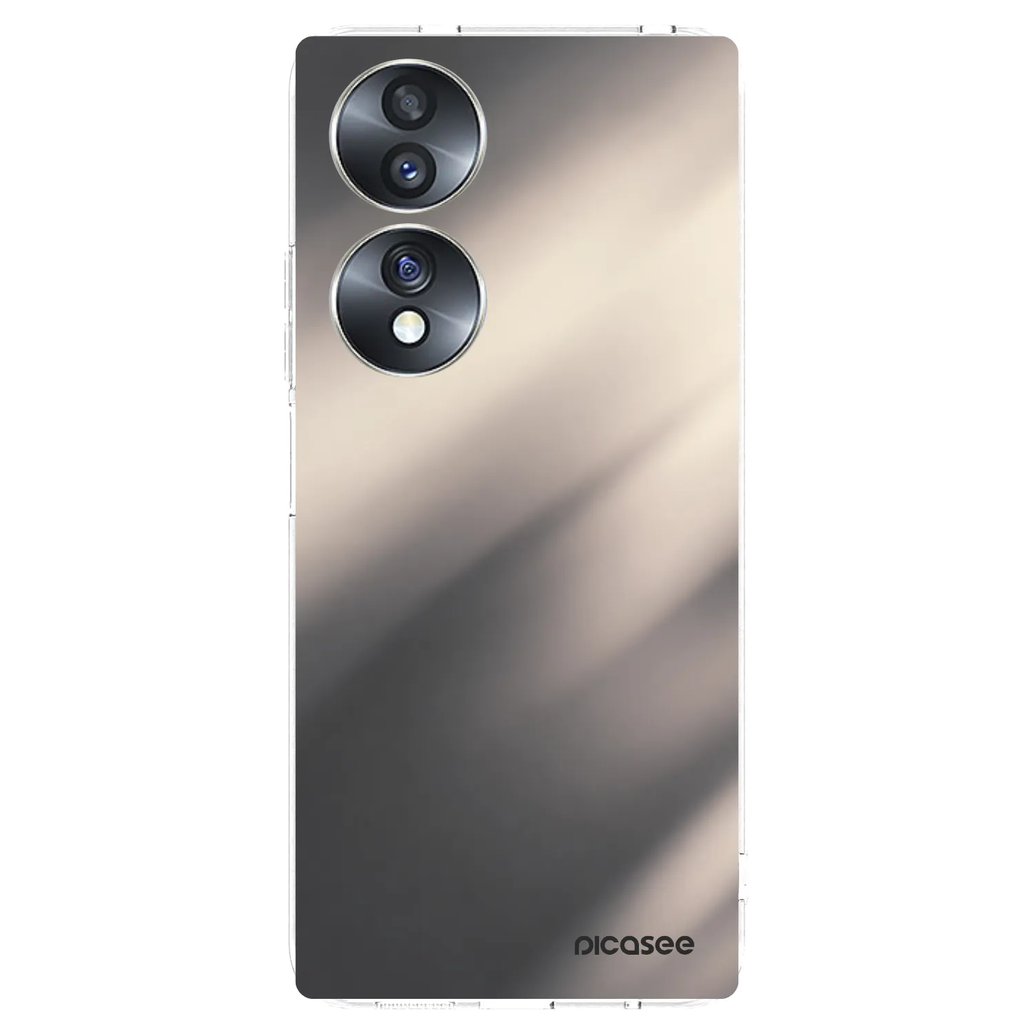 Picasee husă transparentă din silicon pentru Honor 70 - Smoky Beige