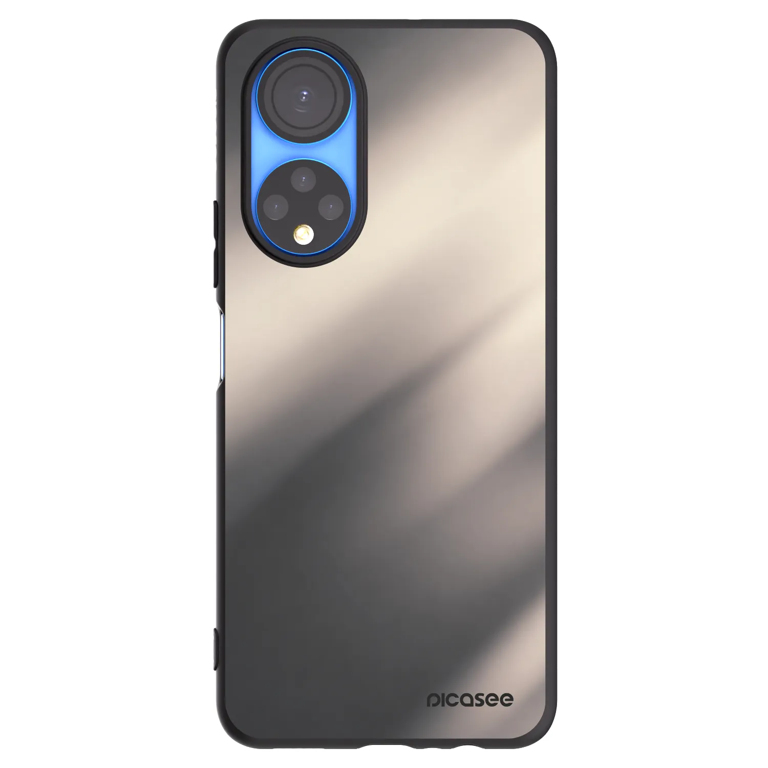 Picasee husă neagră din silicon pentru Honor X7 - Smoky Beige