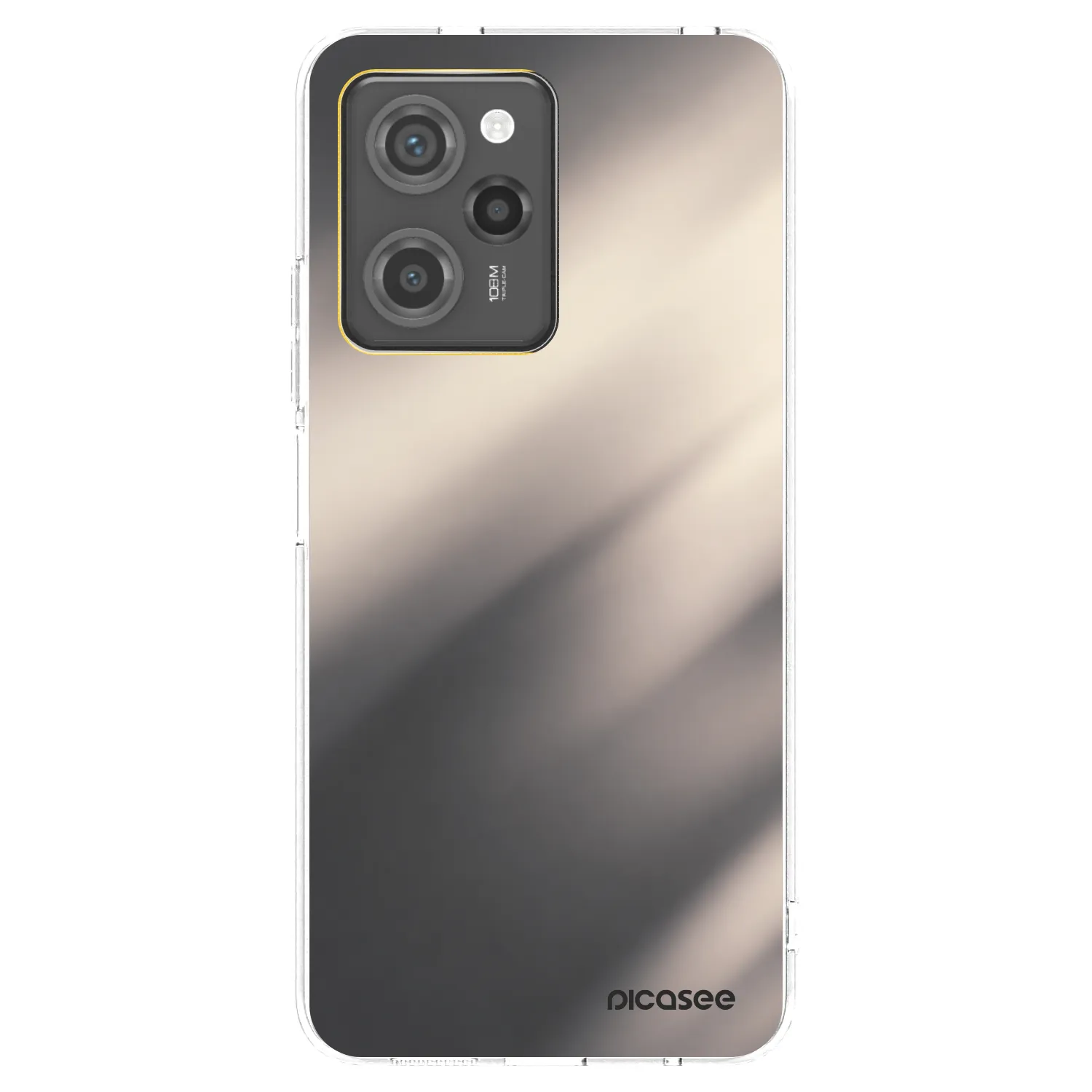 Picasee husă transparentă din silicon pentru Xiaomi Poco X5 Pro - Smoky Beige