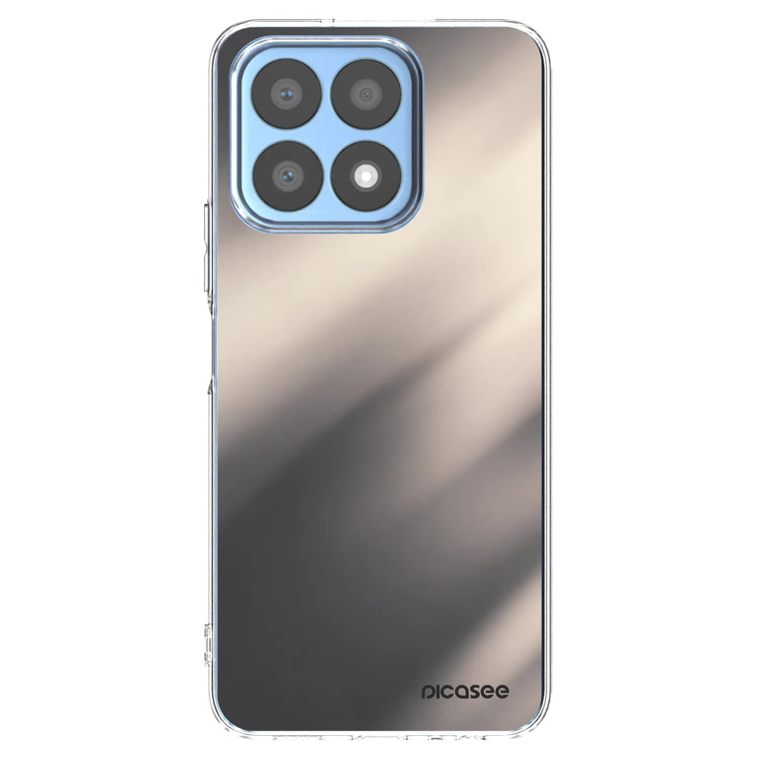 Picasee husă transparentă din silicon pentru Honor X8a - Smoky Beige