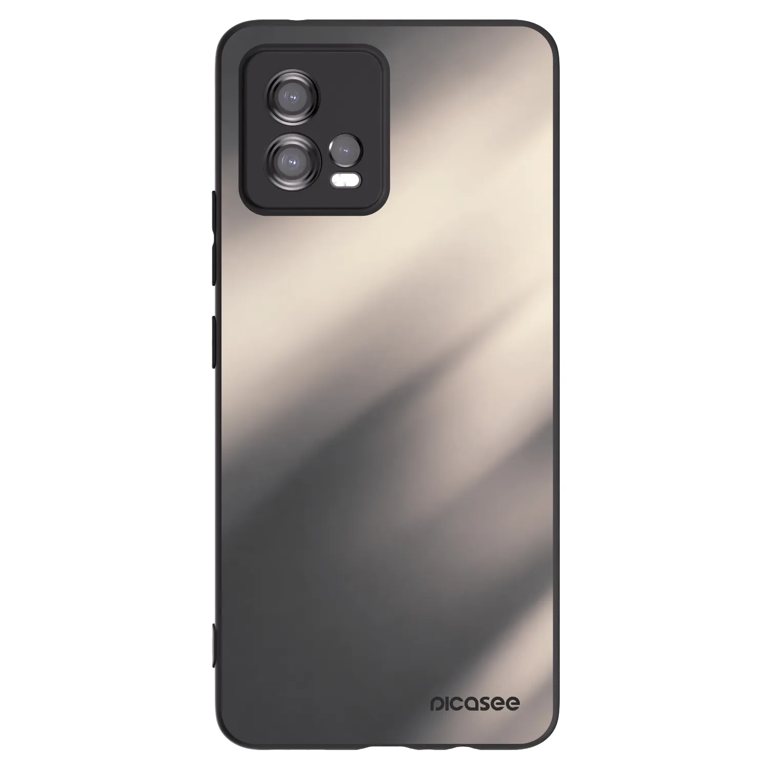 Picasee husă neagră din silicon pentru Motorola Moto G72 - Smoky Beige