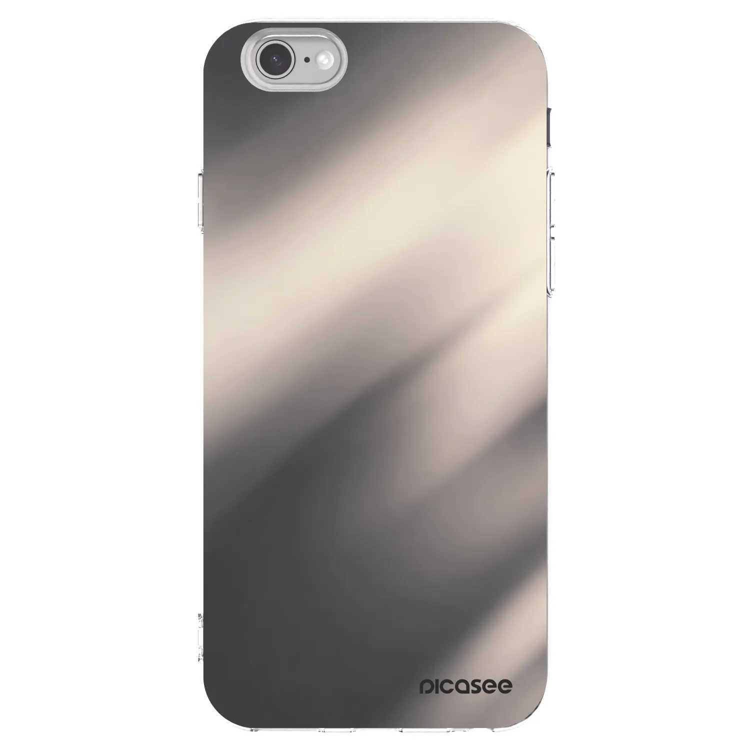Picasee husă transparentă din silicon pentru Apple iPhone 6/6S - Smoky Beige
