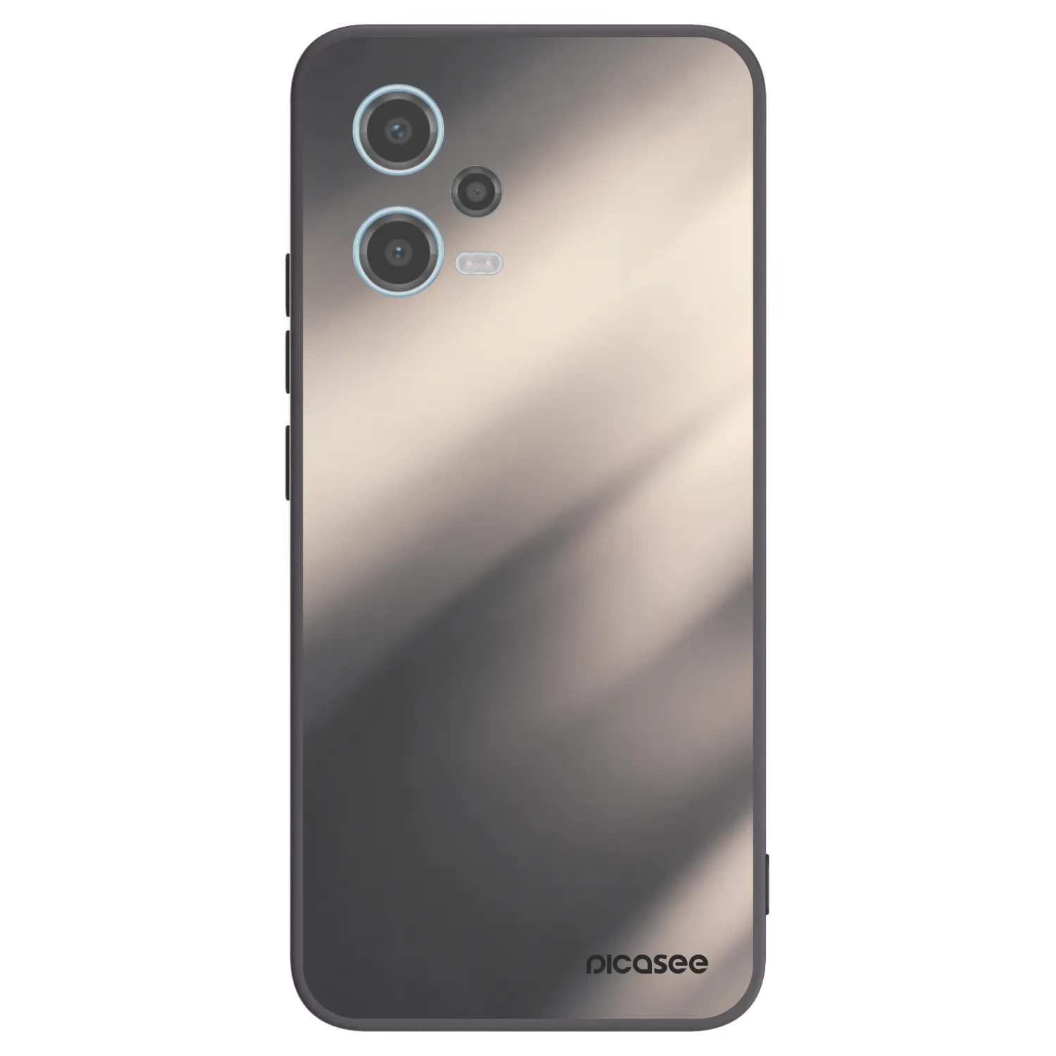 Picasee husă neagră din silicon pentru Xiaomi Redmi Note 12 5G - Smoky Beige