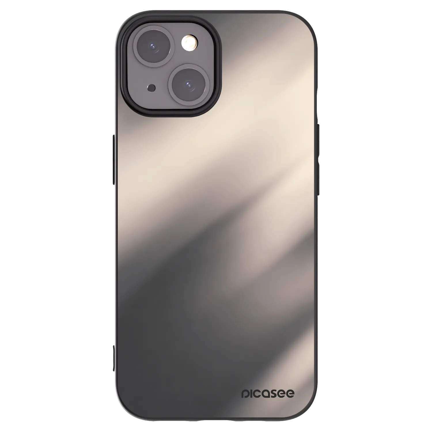 Picasee husă neagră din silicon pentru Apple iPhone 15 - Smoky Beige