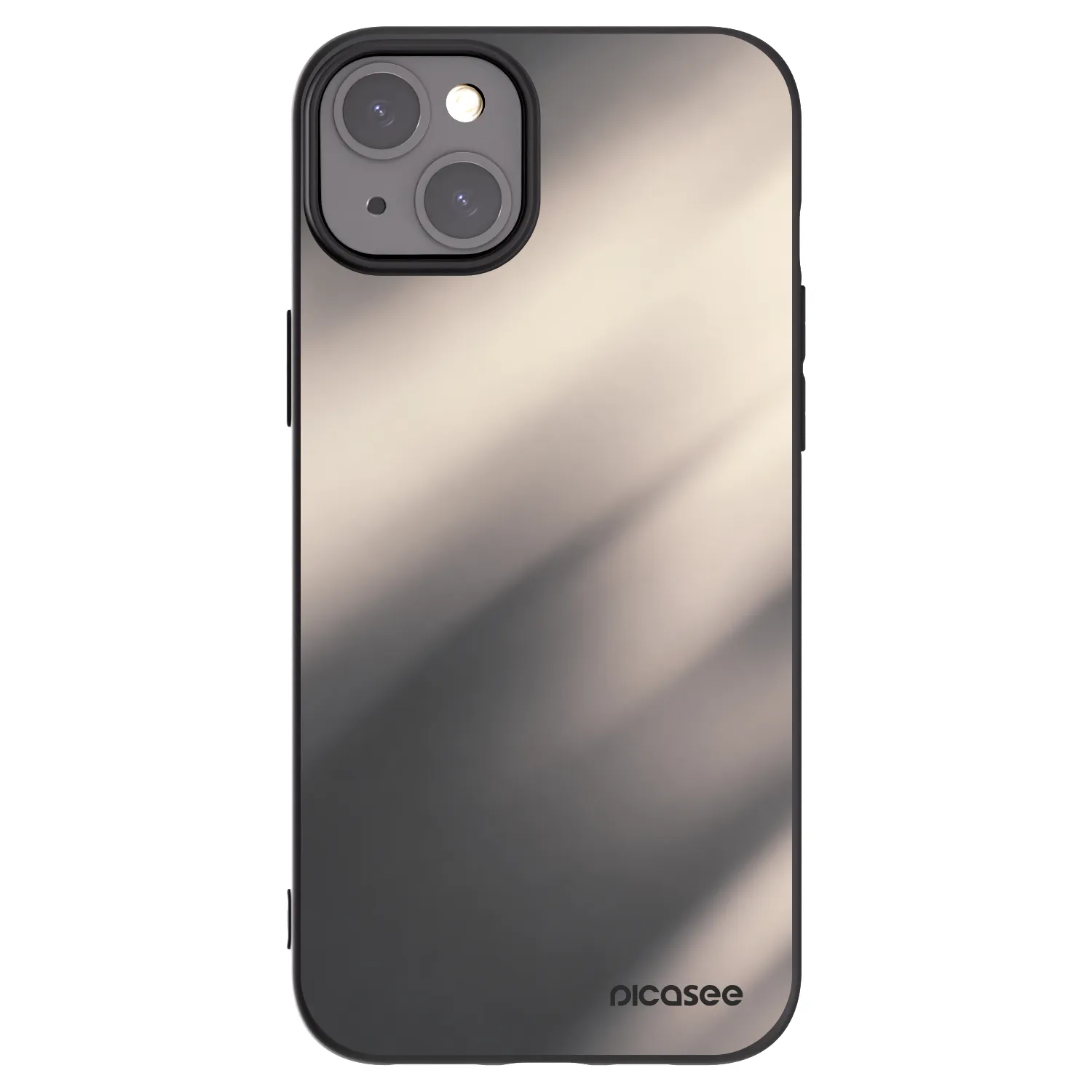 Picasee husă neagră din silicon pentru Apple iPhone 15 Plus - Smoky Beige