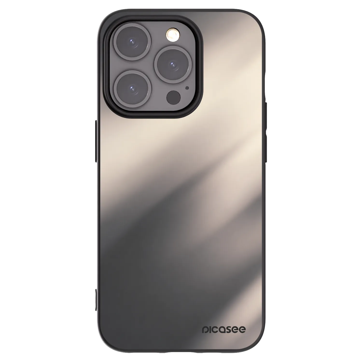 Picasee husă neagră din silicon pentru Apple iPhone 15 Pro - Smoky Beige