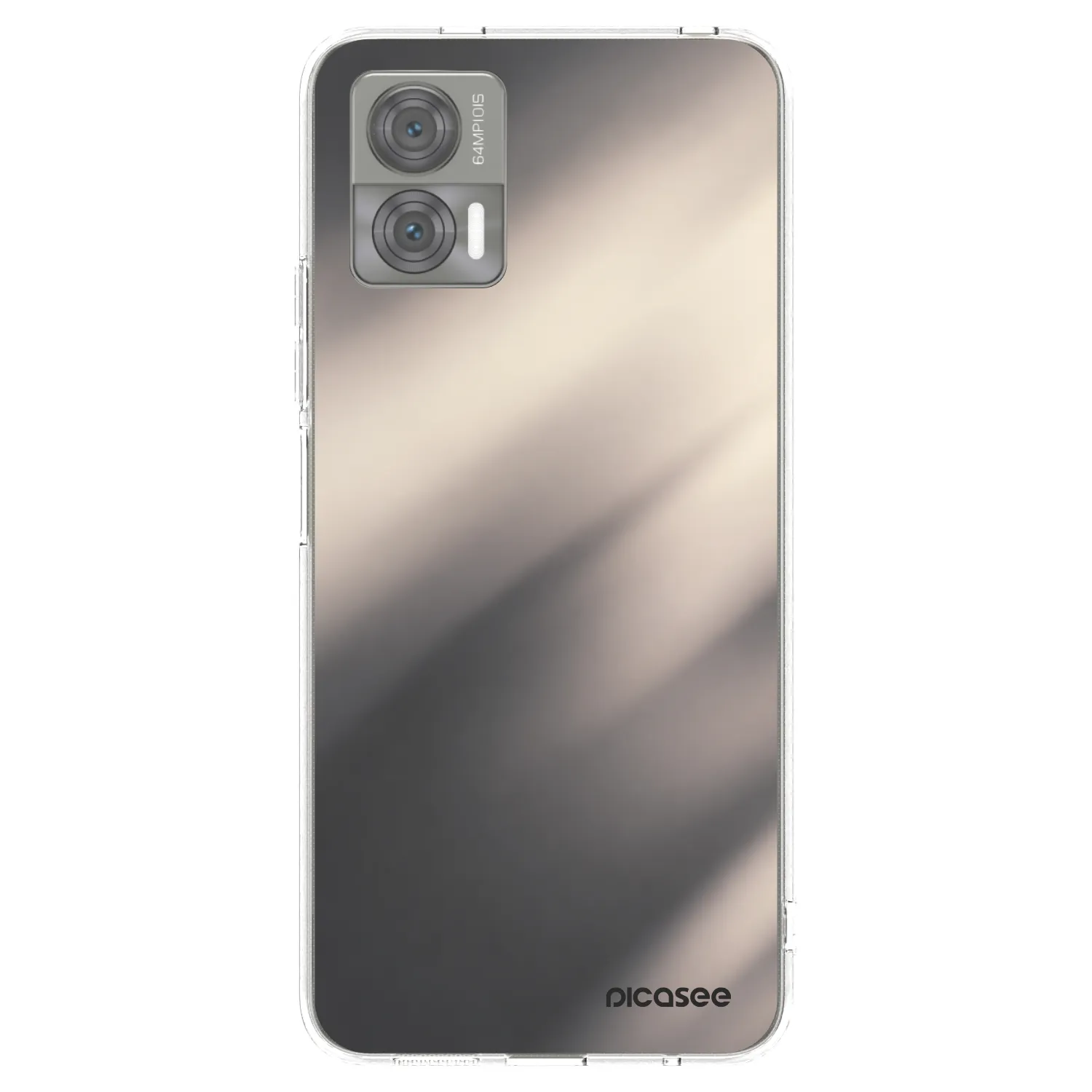Picasee husă transparentă din silicon pentru Motorola Edge 30 Neo - Smoky Beige