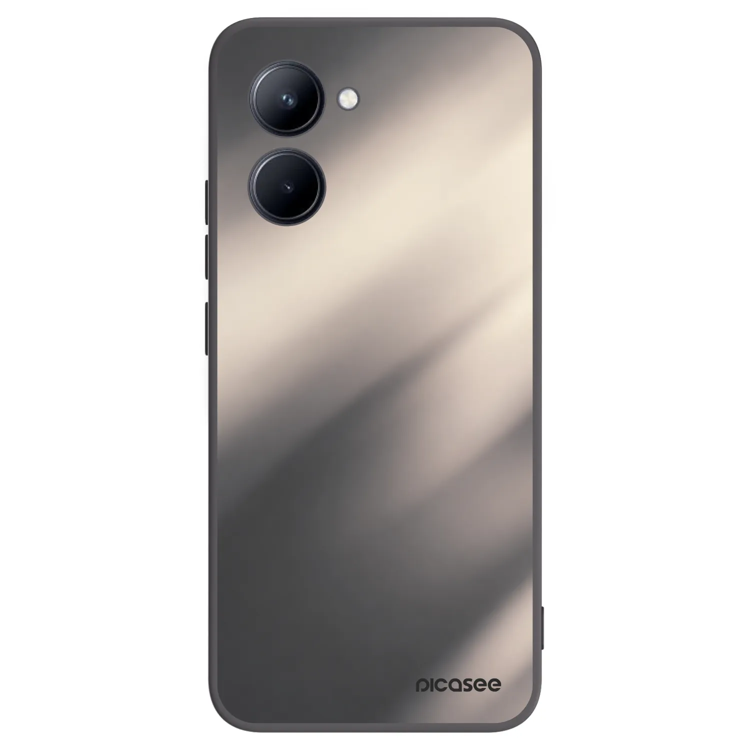 Picasee husă neagră din silicon pentru Realme C33 (2023) - Smoky Beige