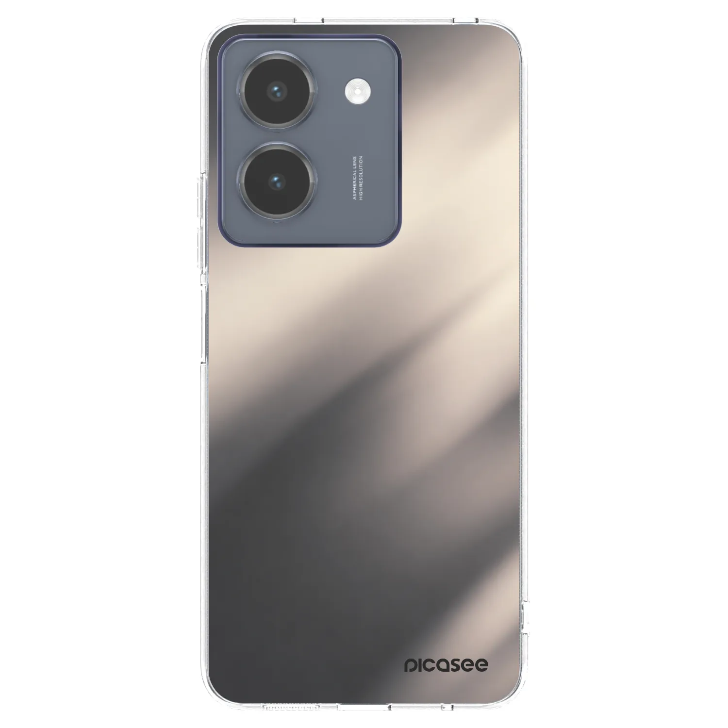 Picasee husă transparentă din silicon pentru Vivo Y36 4G - Smoky Beige