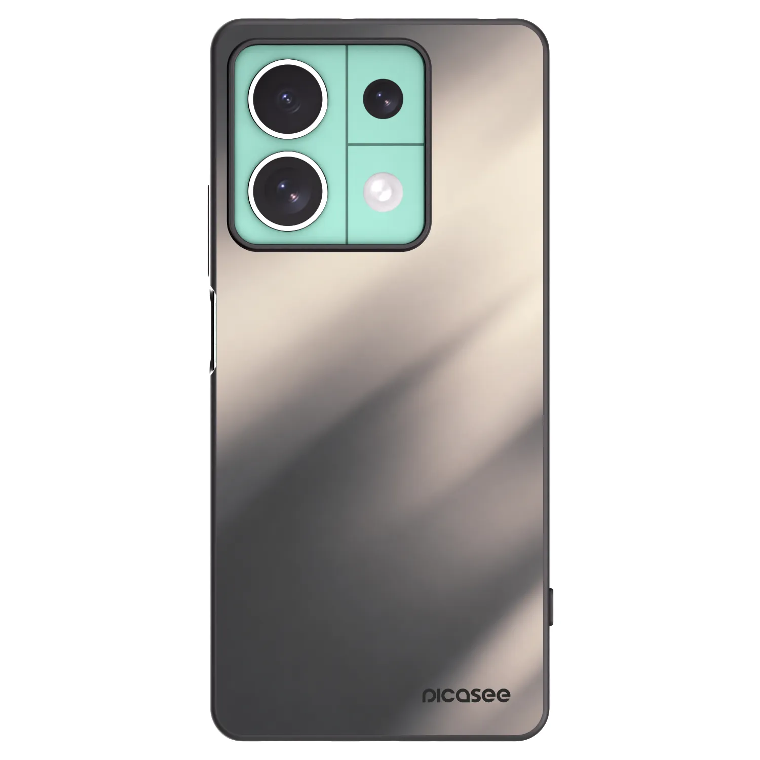 Picasee husă neagră din silicon pentru Xiaomi Redmi Note 13 5G - Smoky Beige