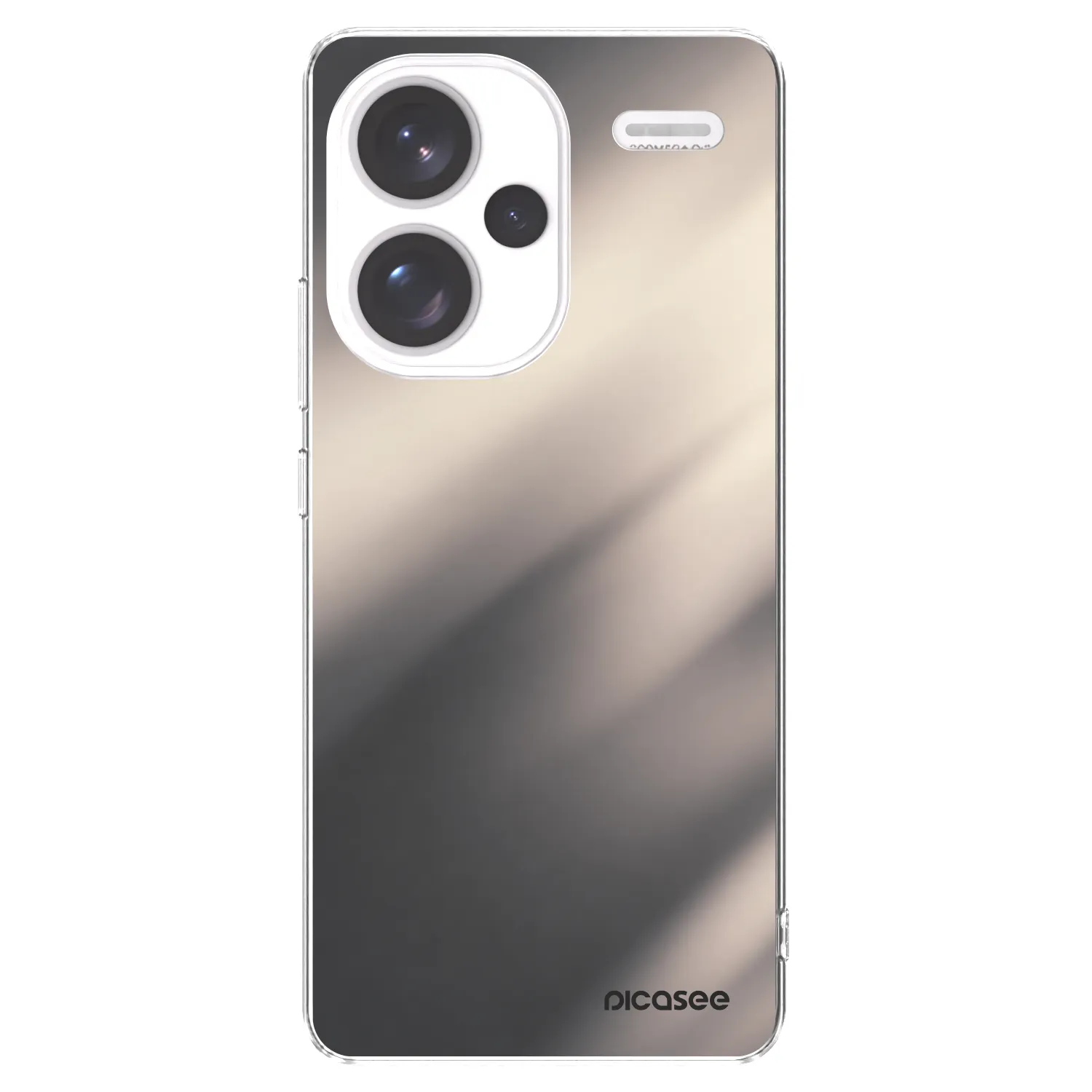 Picasee husă transparentă din silicon pentru Xiaomi Redmi Note 13 Pro+ 5G - Smoky Beige