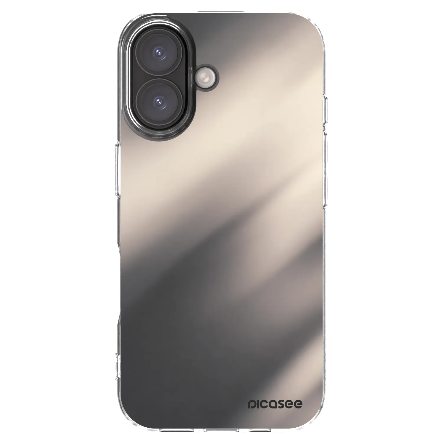 Picasee husă transparentă din silicon pentru Apple iPhone 16 - Smoky Beige