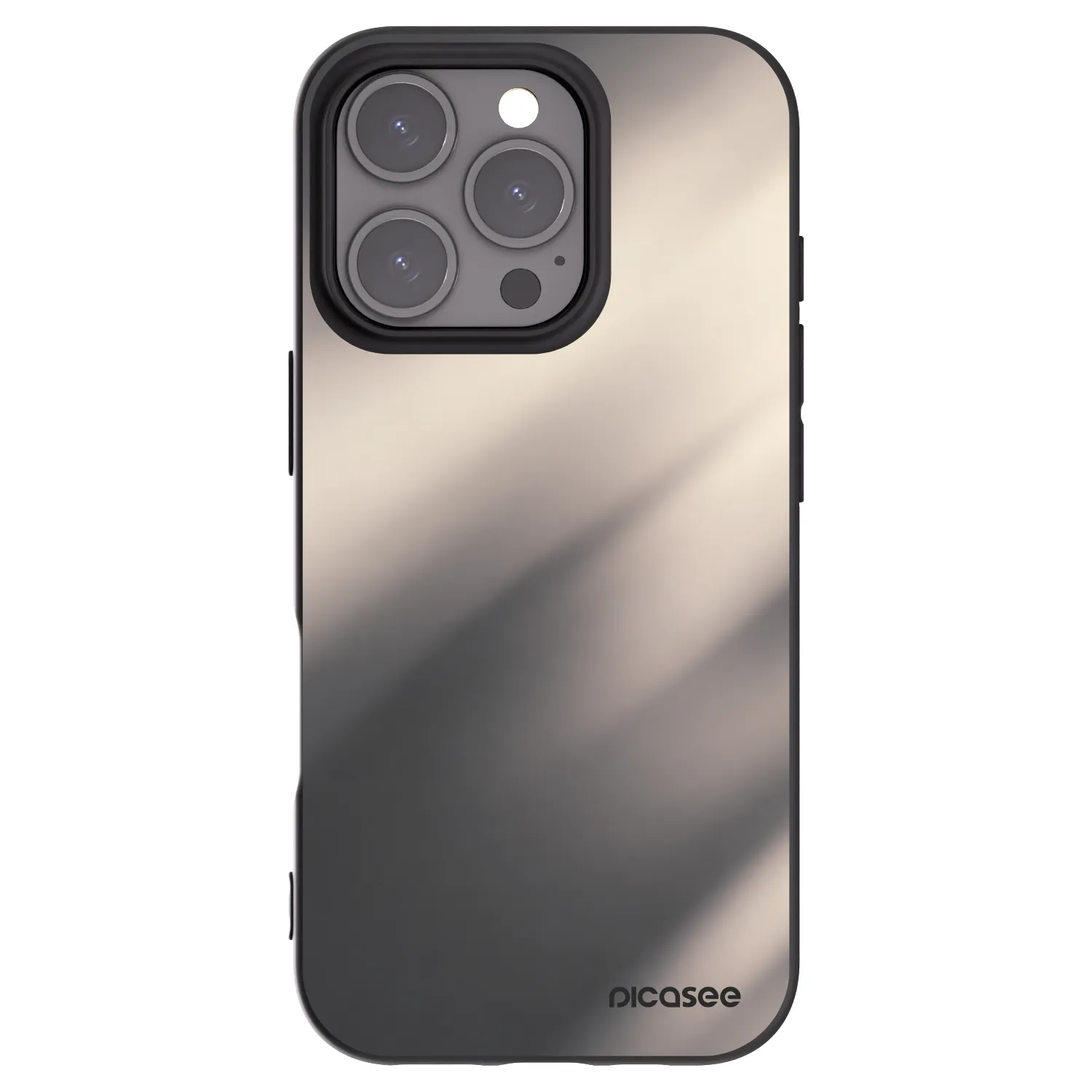 Picasee husă neagră din silicon pentru Apple iPhone 16 Pro - Smoky Beige