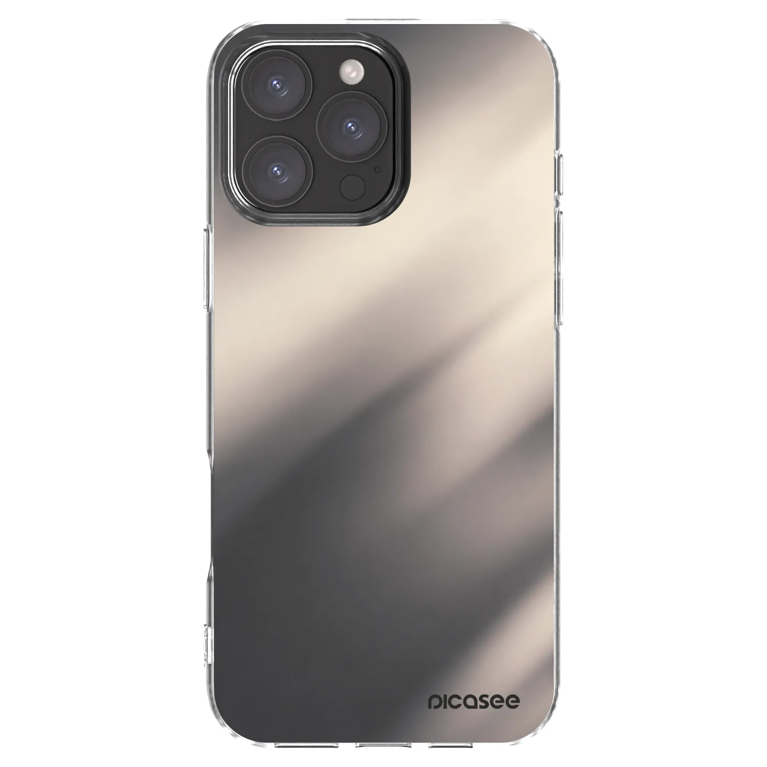 Picasee husă transparentă din silicon pentru Apple iPhone 16 Pro Max - Smoky Beige