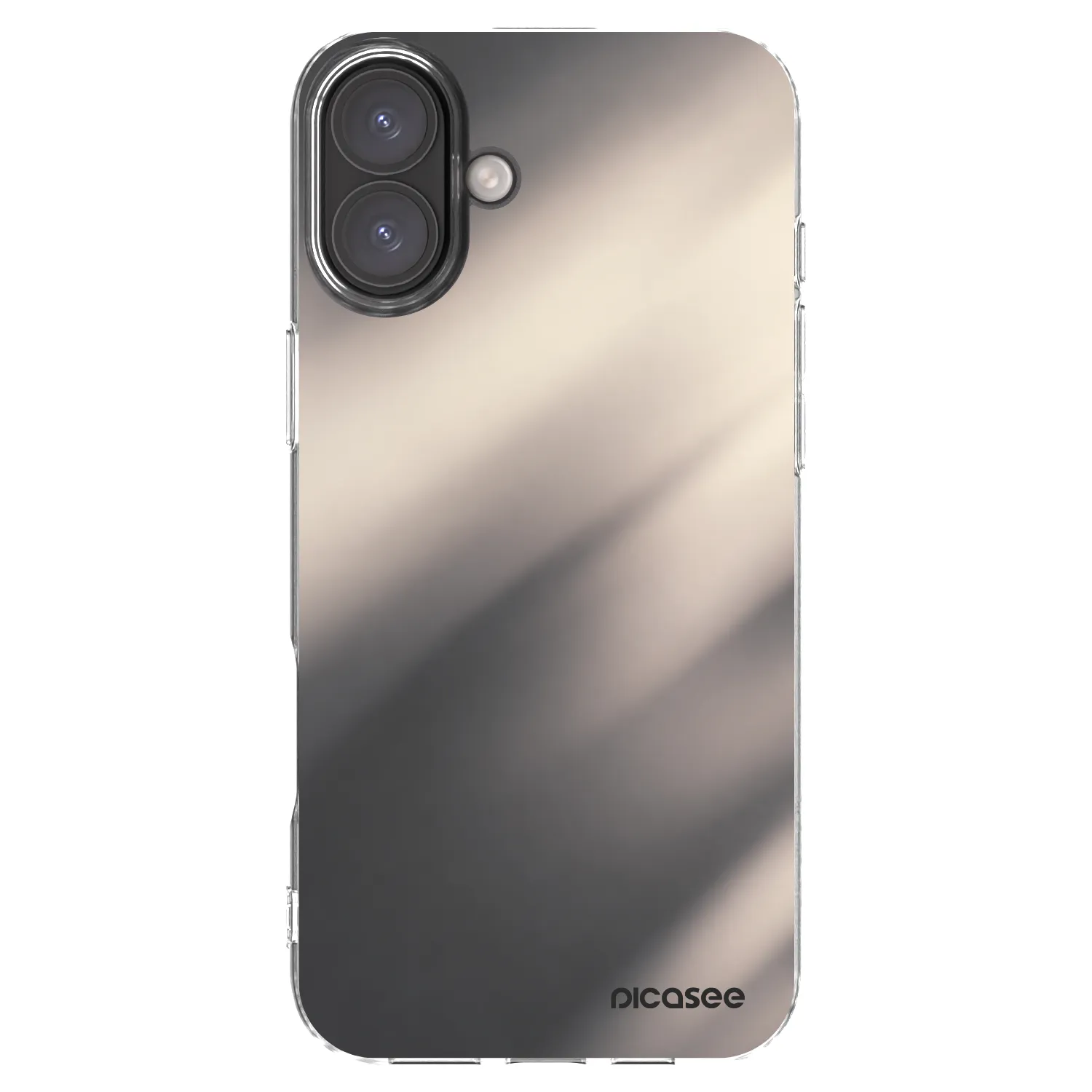 Picasee husă transparentă din silicon pentru Apple iPhone 16 Plus - Smoky Beige