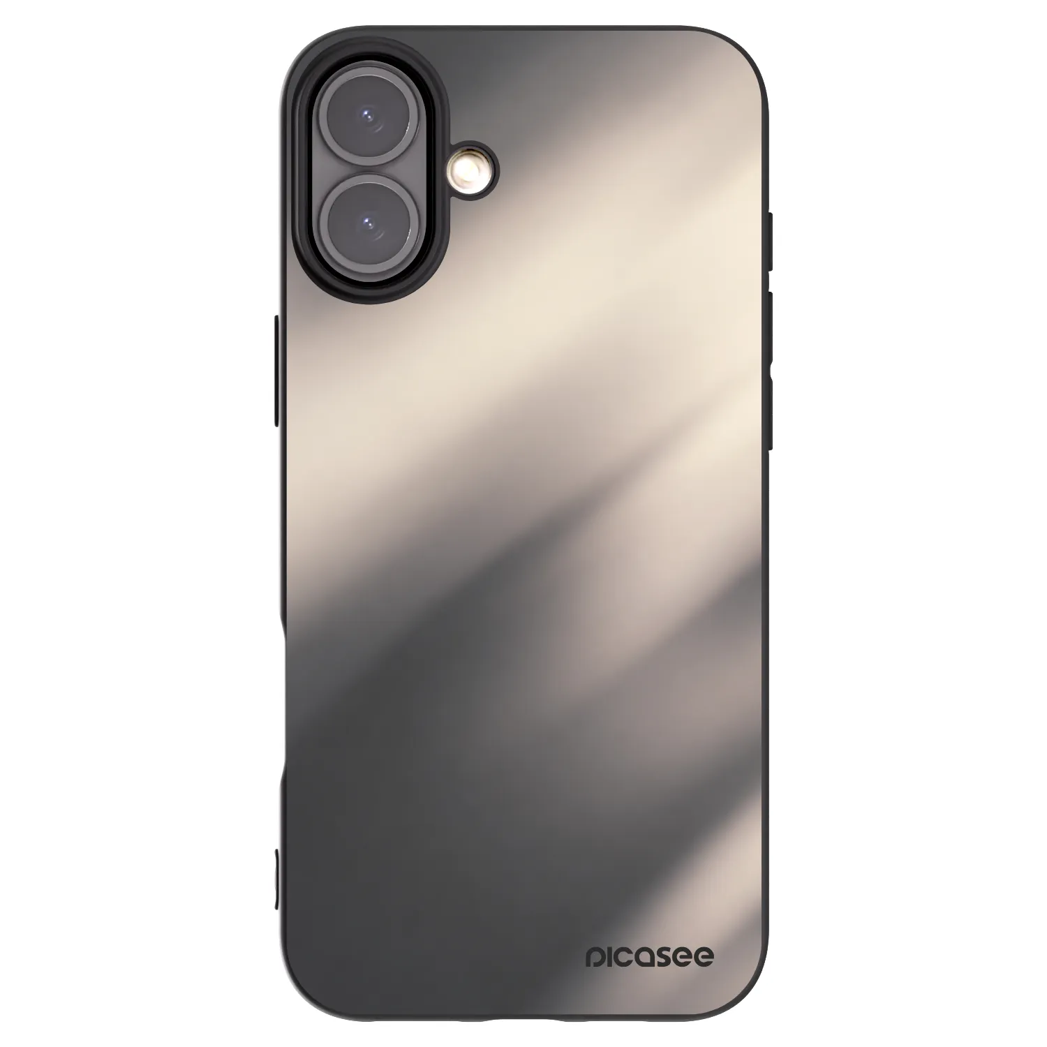 Picasee husă neagră din silicon pentru Apple iPhone 16 Plus - Smoky Beige